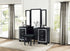 Allura Black Vanity Dresser with Mirror - SET | 1916BK-15R | 1916BK-15L | 1916BK-15M - Bien Home Furniture & Electronics