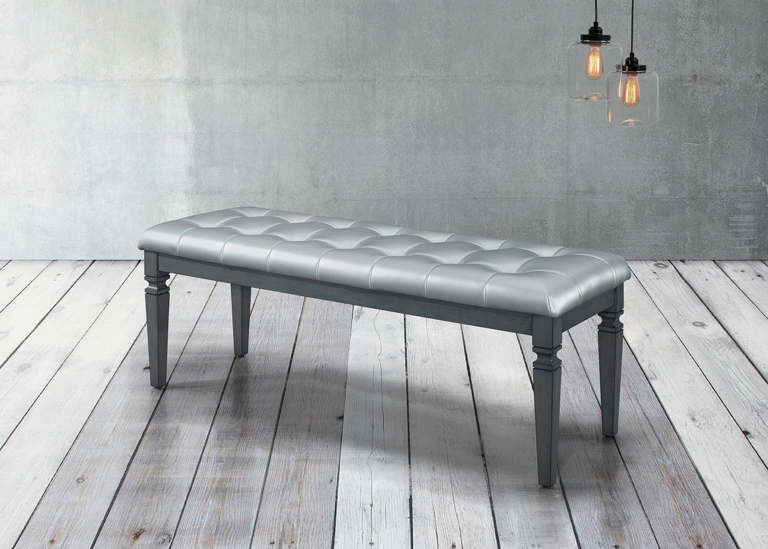Allura Gray Bedroom Bench - 1916GY-FBH - Bien Home Furniture &amp; Electronics