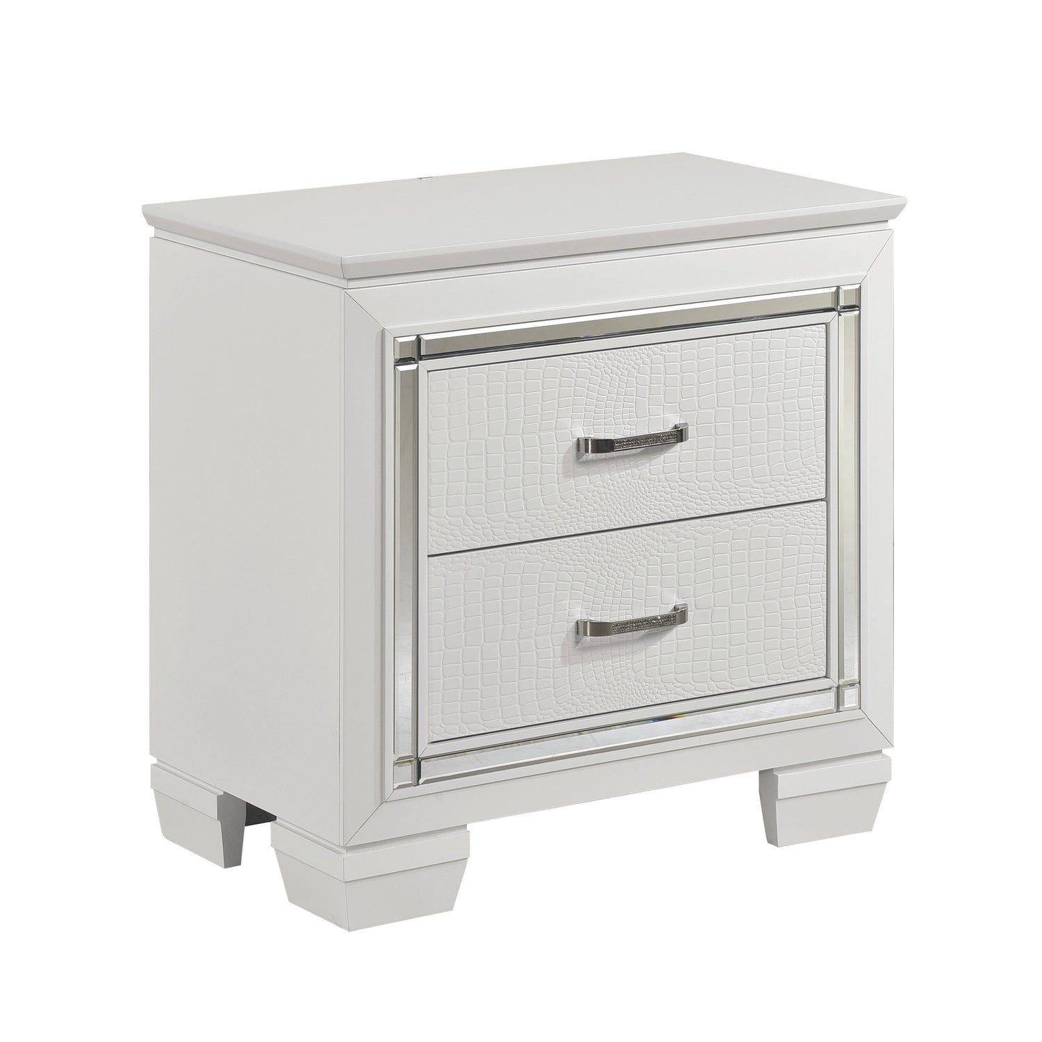 Allura White Nightstand - 1916W-4 - Bien Home Furniture & Electronics