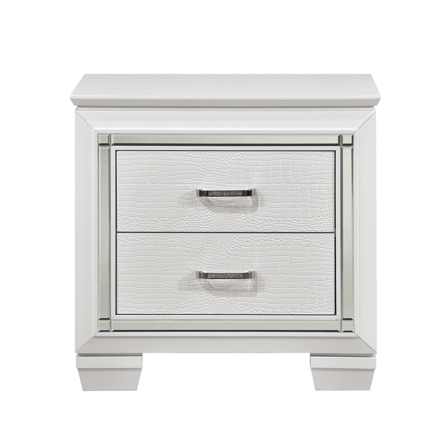 Allura White Nightstand - 1916W-4 - Bien Home Furniture & Electronics