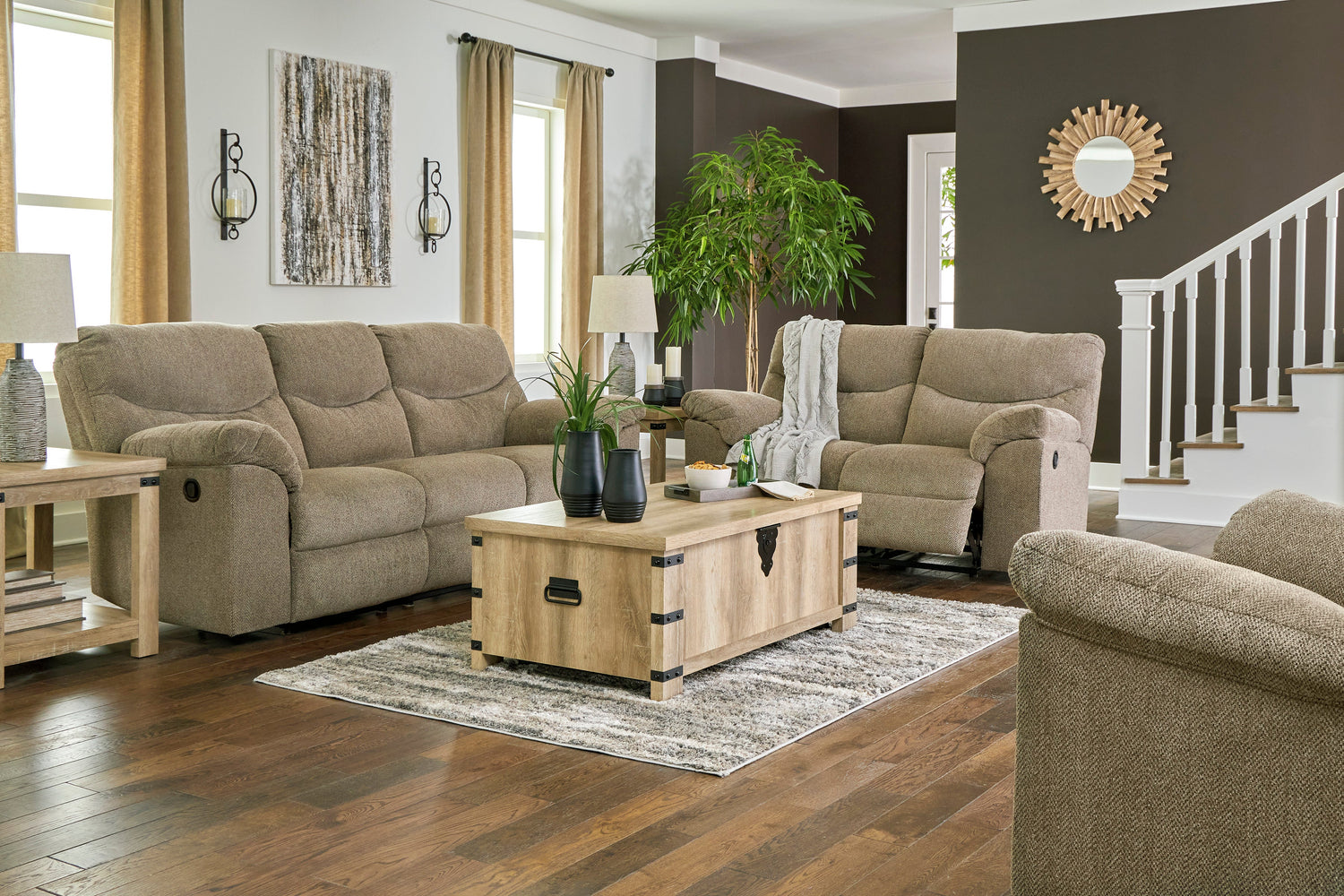 Alphons Briar Reclining Living Room Set - SET | 2820288 | 2820286 - Bien Home Furniture & Electronics