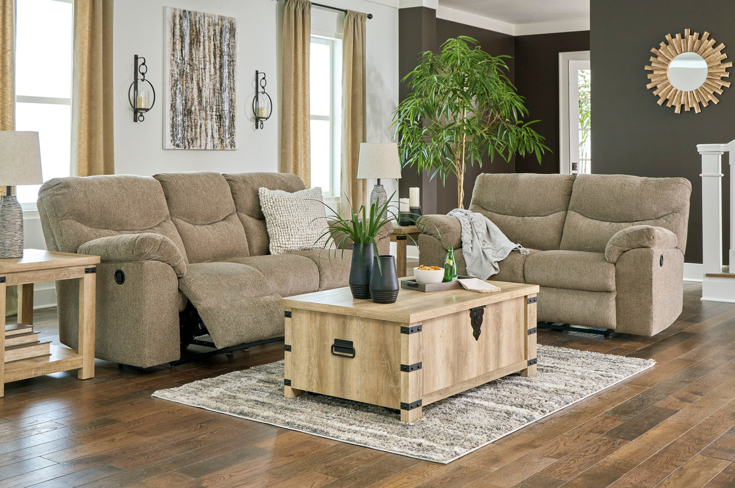 Alphons Briar Reclining Living Room Set - SET | 2820288 | 2820286 - Bien Home Furniture & Electronics