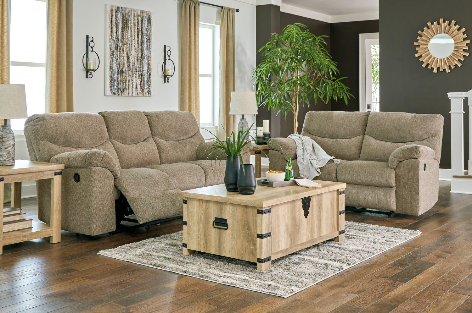Alphons Briar Reclining Living Room Set - SET | 2820288 | 2820286 - Bien Home Furniture & Electronics