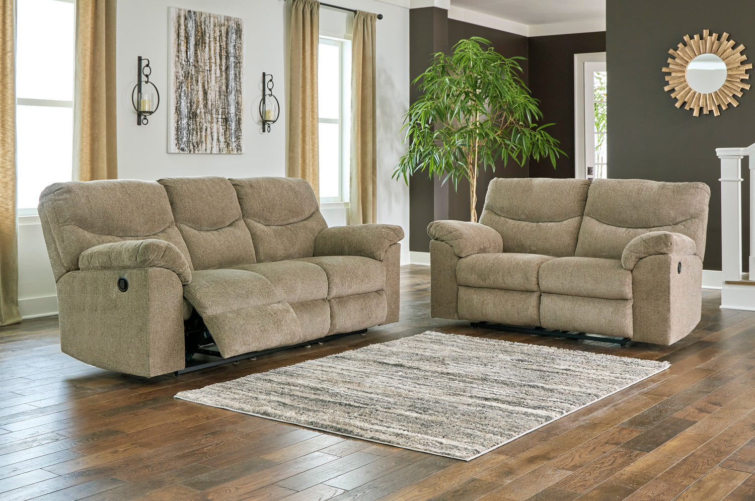 Alphons Briar Reclining Living Room Set - SET | 2820288 | 2820286 - Bien Home Furniture & Electronics