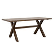 Alston Knotty Nutmeg X-Shaped Dining Table - 106381 - Bien Home Furniture & Electronics