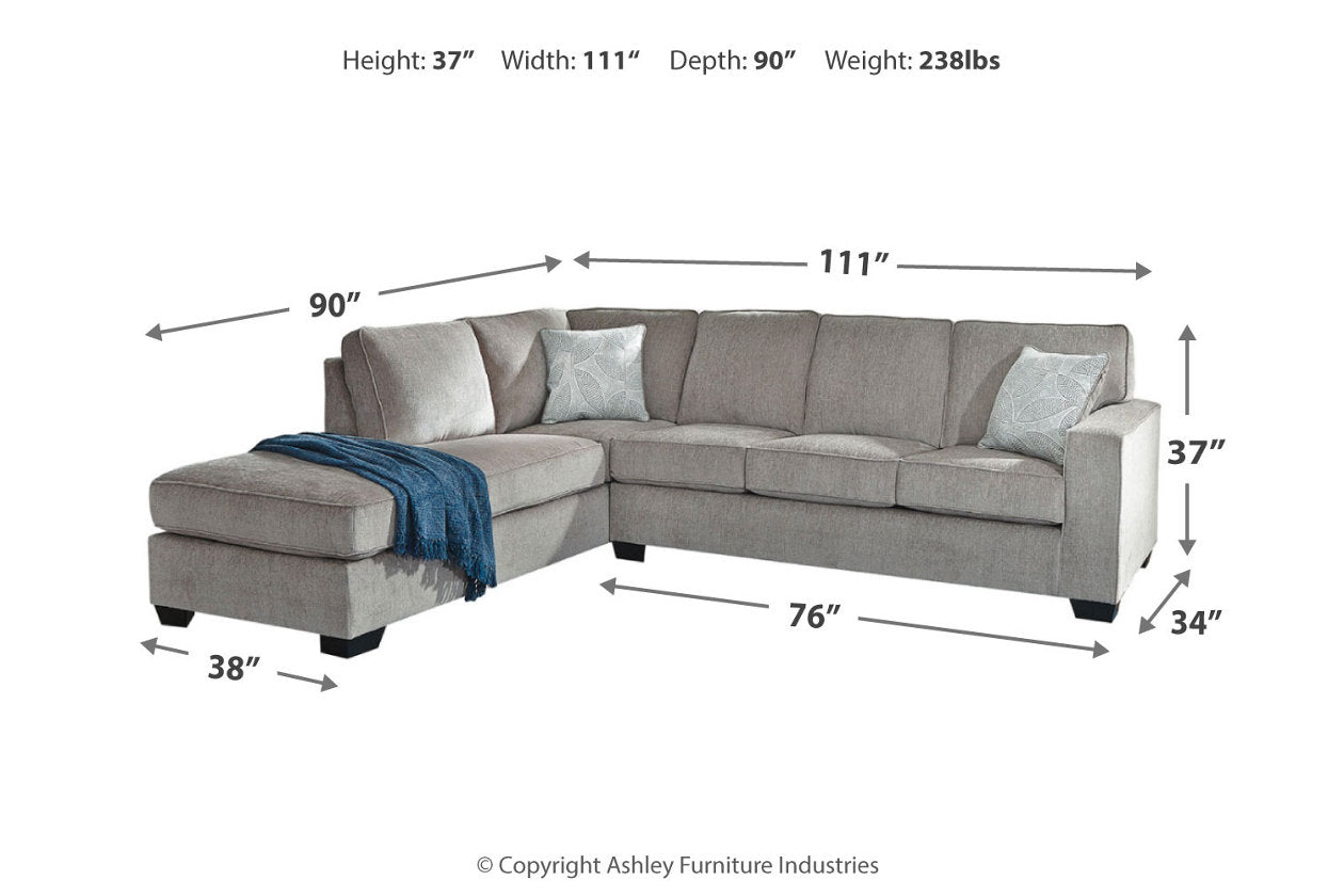 Altari Alloy LAF Sectional - SET | 8721416 | 8721467 | 8721408 | 8721425 - Bien Home Furniture & Electronics