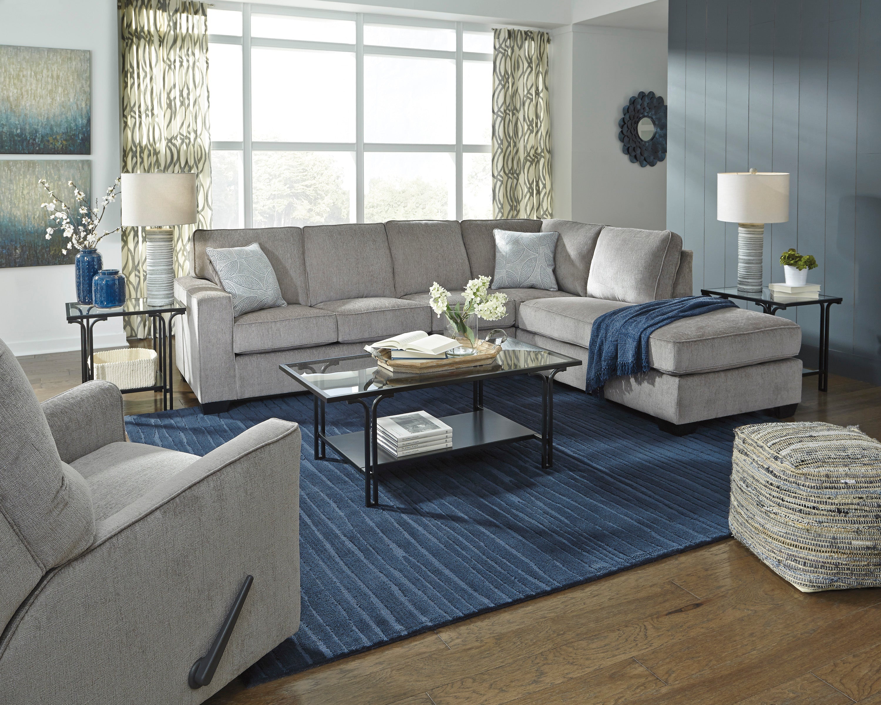 Altari Alloy RAF Sleeper Sectional - SET | 8721417 | 8721410 | 8721425 - Bien Home Furniture & Electronics