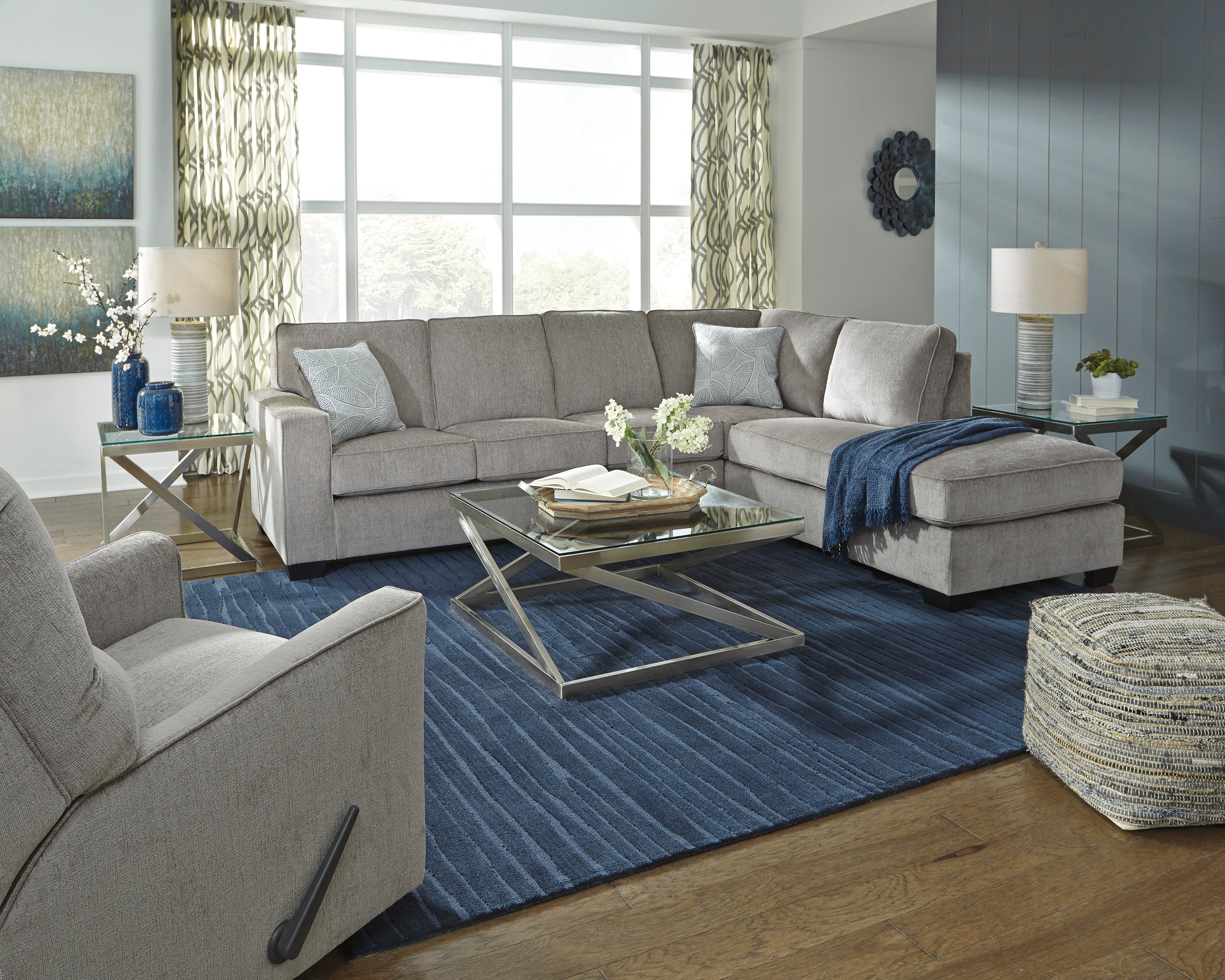 Altari Alloy RAF Sleeper Sectional - SET | 8721417 | 8721410 | 8721425 - Bien Home Furniture & Electronics