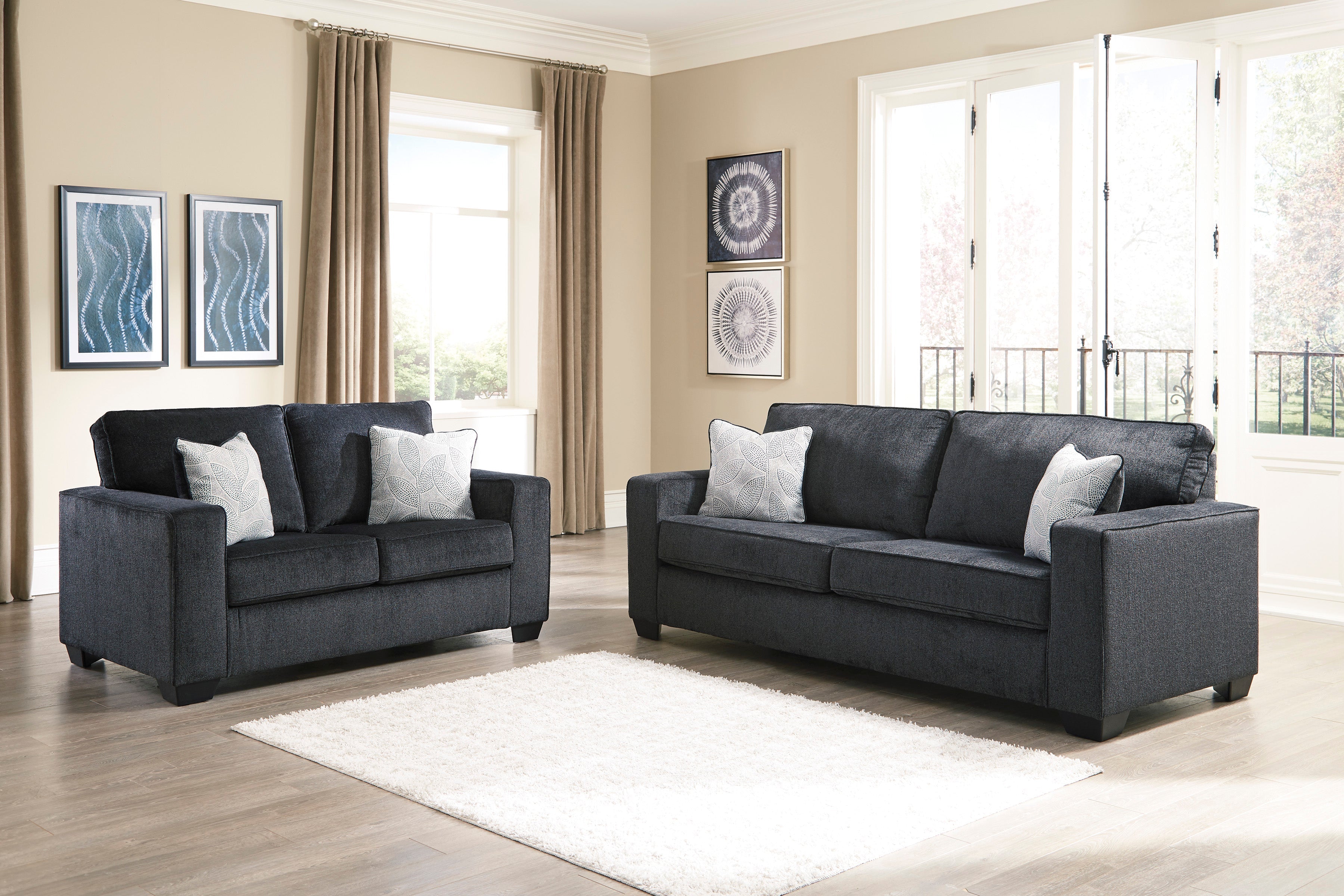 Altari Slate Living Room Set - SET | 8721338 | 8721335 | 8721320 | 8721325 | 8721314 - Bien Home Furniture & Electronics