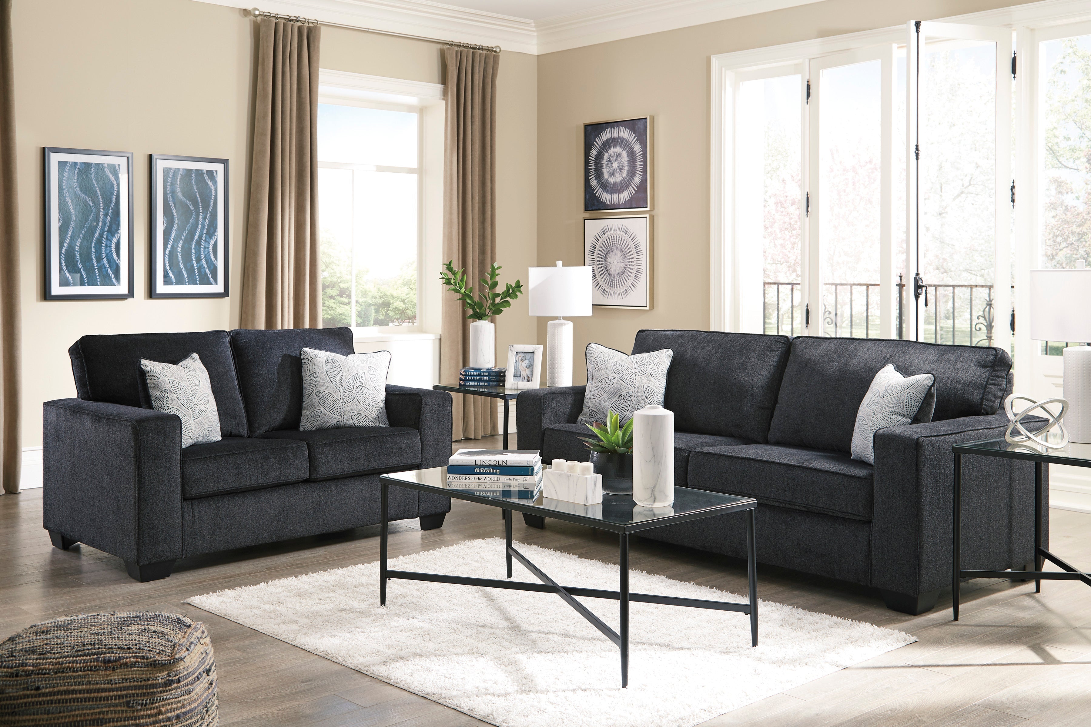 Altari Slate Living Room Set - SET | 8721338 | 8721335 | 8721320 | 8721325 | 8721314 - Bien Home Furniture & Electronics