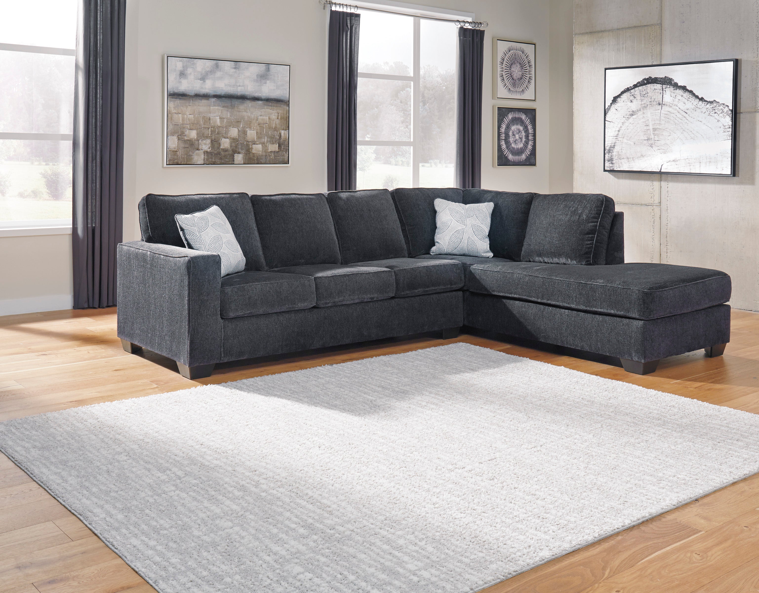 Altari Slate RAF Sleeper Sectional - SET | 8721317 | 8721310 | 8721308 | 8721325 - Bien Home Furniture & Electronics