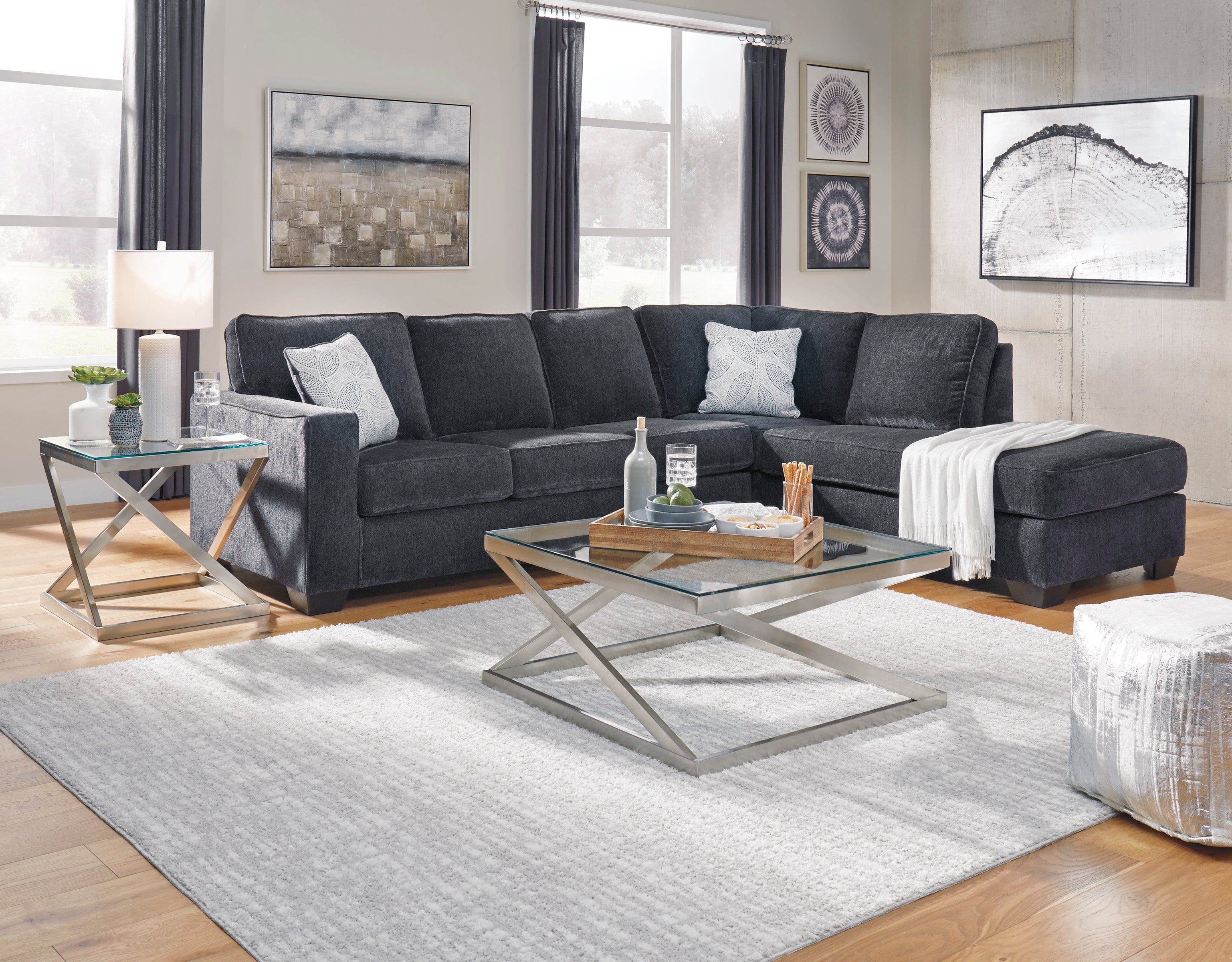 Altari Slate RAF Sleeper Sectional - SET | 8721317 | 8721310 | 8721308 | 8721325 - Bien Home Furniture & Electronics