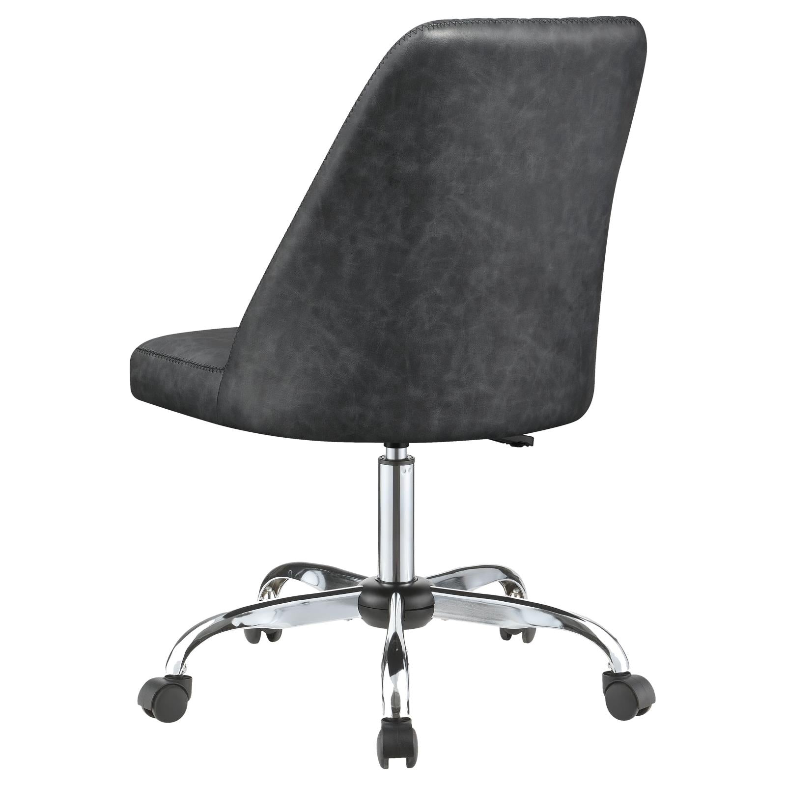 Althea Gray/Chrome Upholstered Tufted Back Office Chair - 881196 - Bien Home Furniture & Electronics