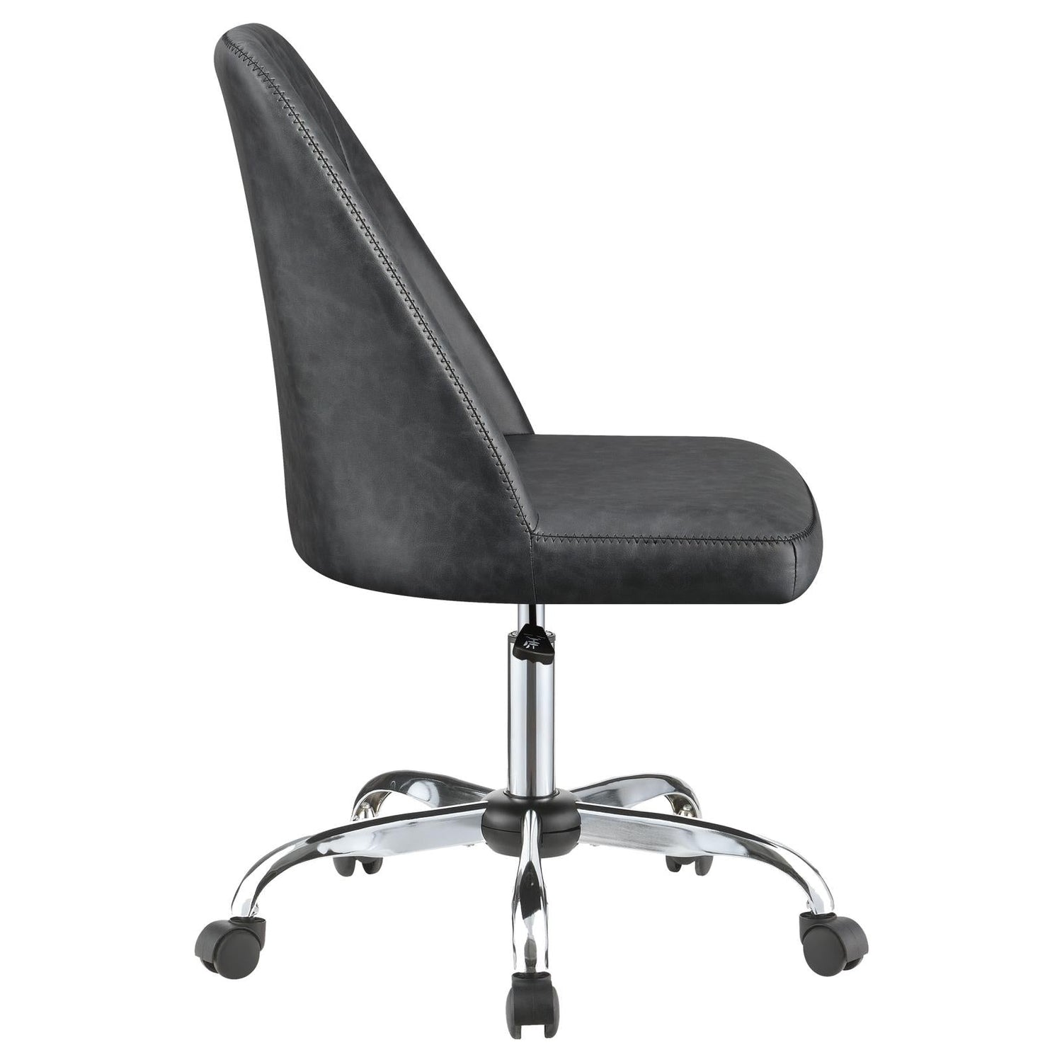 Althea Gray/Chrome Upholstered Tufted Back Office Chair - 881196 - Bien Home Furniture & Electronics