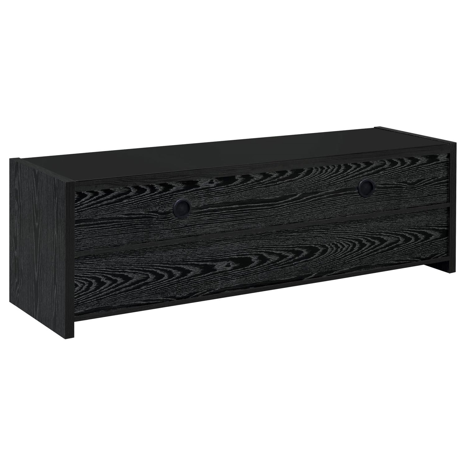 Alton 62" 3-Drawer TV Console Black Oak - 700645 - Bien Home Furniture & Electronics