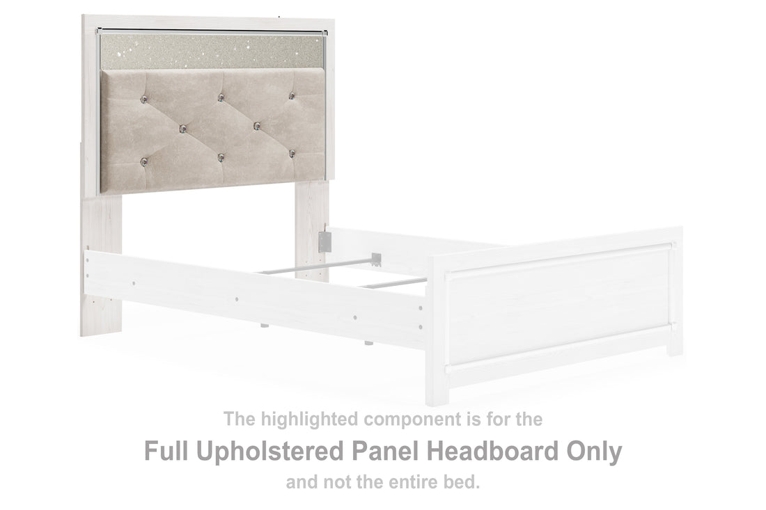 Altyra White Full Upholstered Panel Headboard - B2640-87 - Bien Home Furniture & Electronics