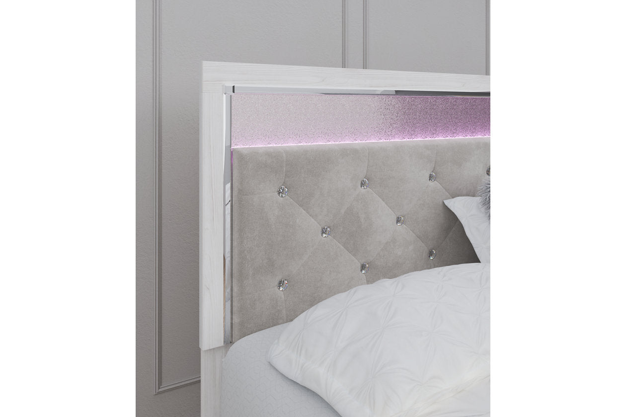 Altyra White King/California King Upholstered Panel Headboard - B2640-58 - Bien Home Furniture & Electronics