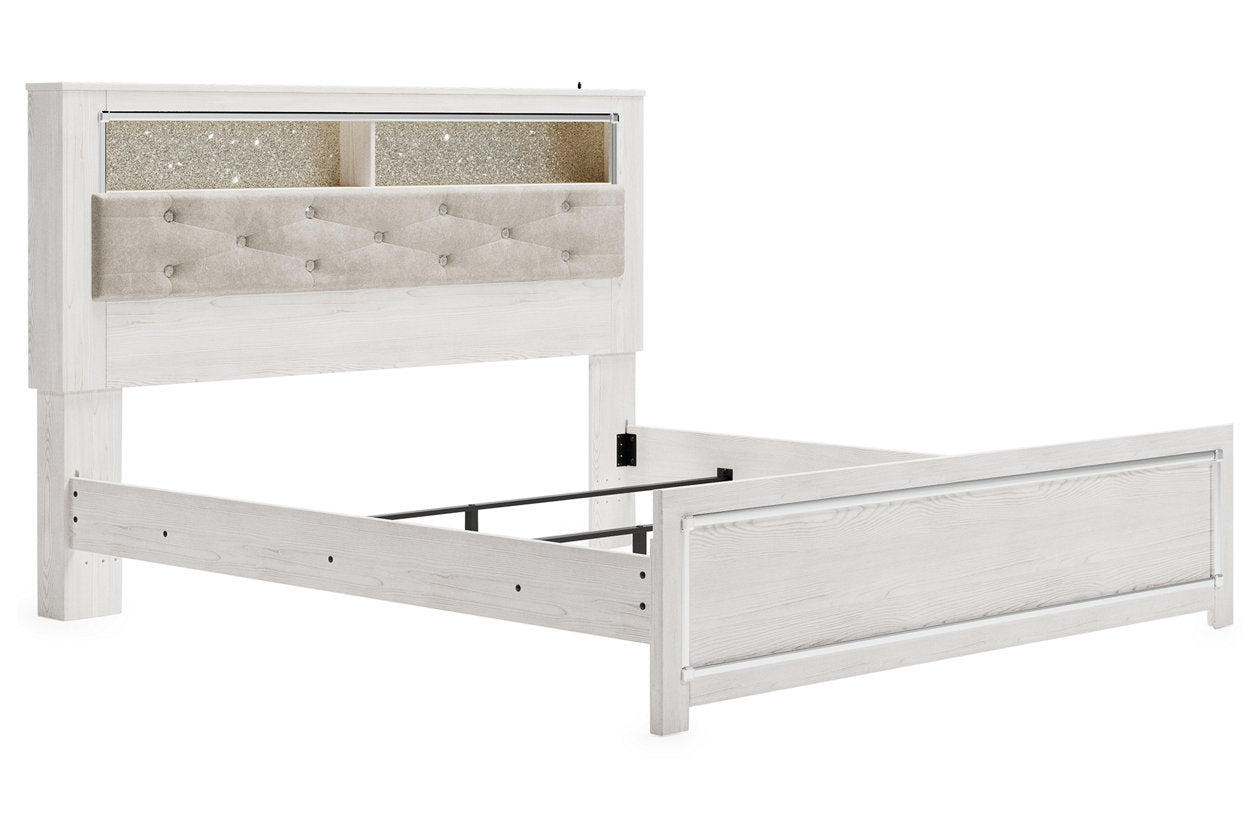 Altyra White King Panel Bookcase Bed - SET | B2640-56 | B2640-69 | B2640-97 - Bien Home Furniture &amp; Electronics