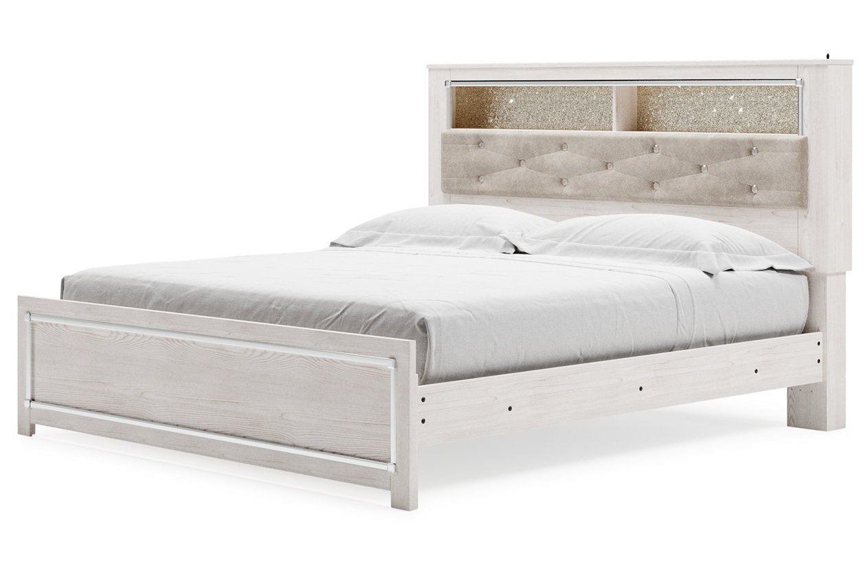 Altyra White King Panel Bookcase Bed - SET | B2640-56 | B2640-69 | B2640-97 - Bien Home Furniture &amp; Electronics