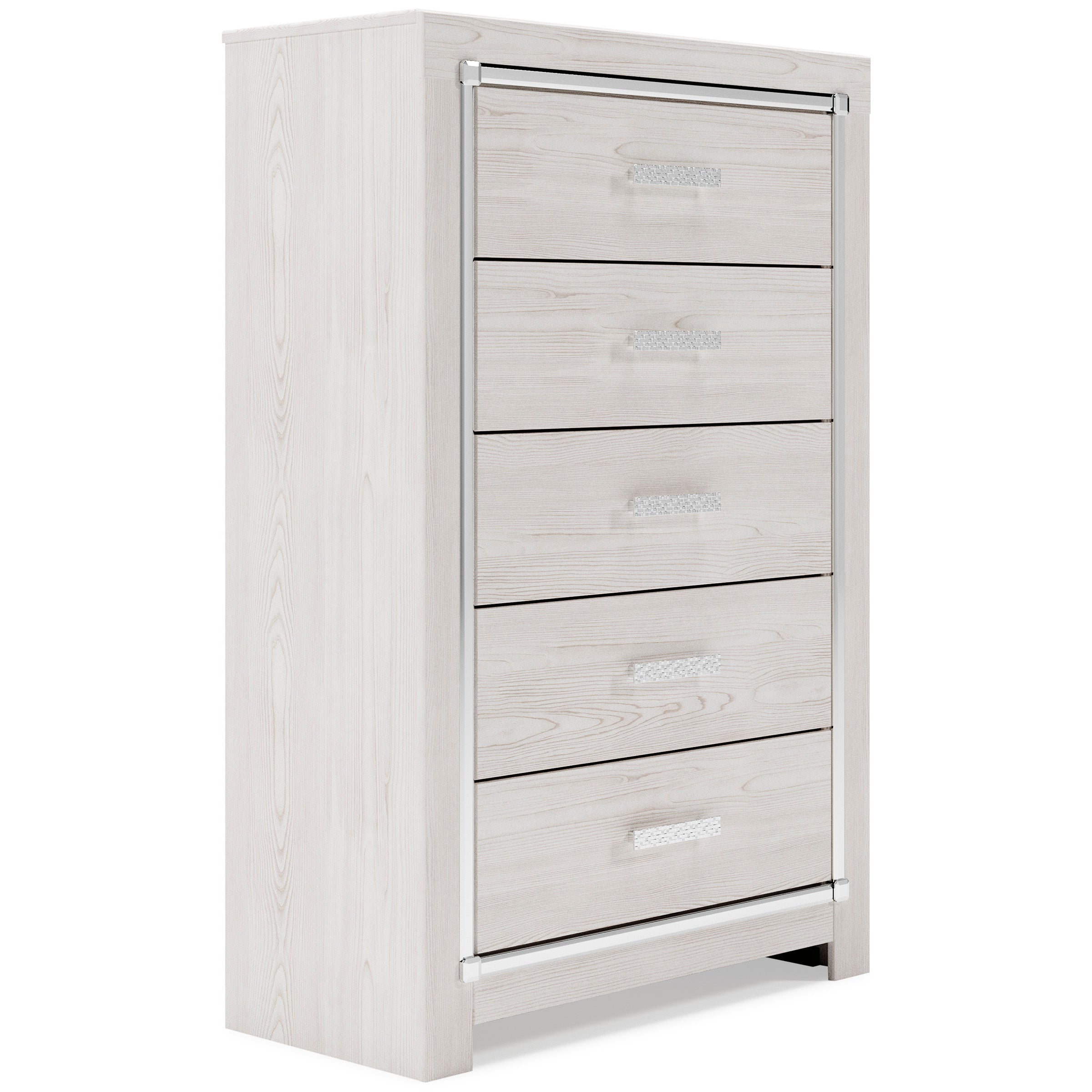 Altyra White LED Bookcase Upholstered Footboard Storage Platform Bedroom Set - SET | B2640-56S | B2640-69 | B2640-95 | B2640-31 | B2640-36 | B2640-92 | B2640-46 | B100-14 - Bien Home Furniture & Electronics