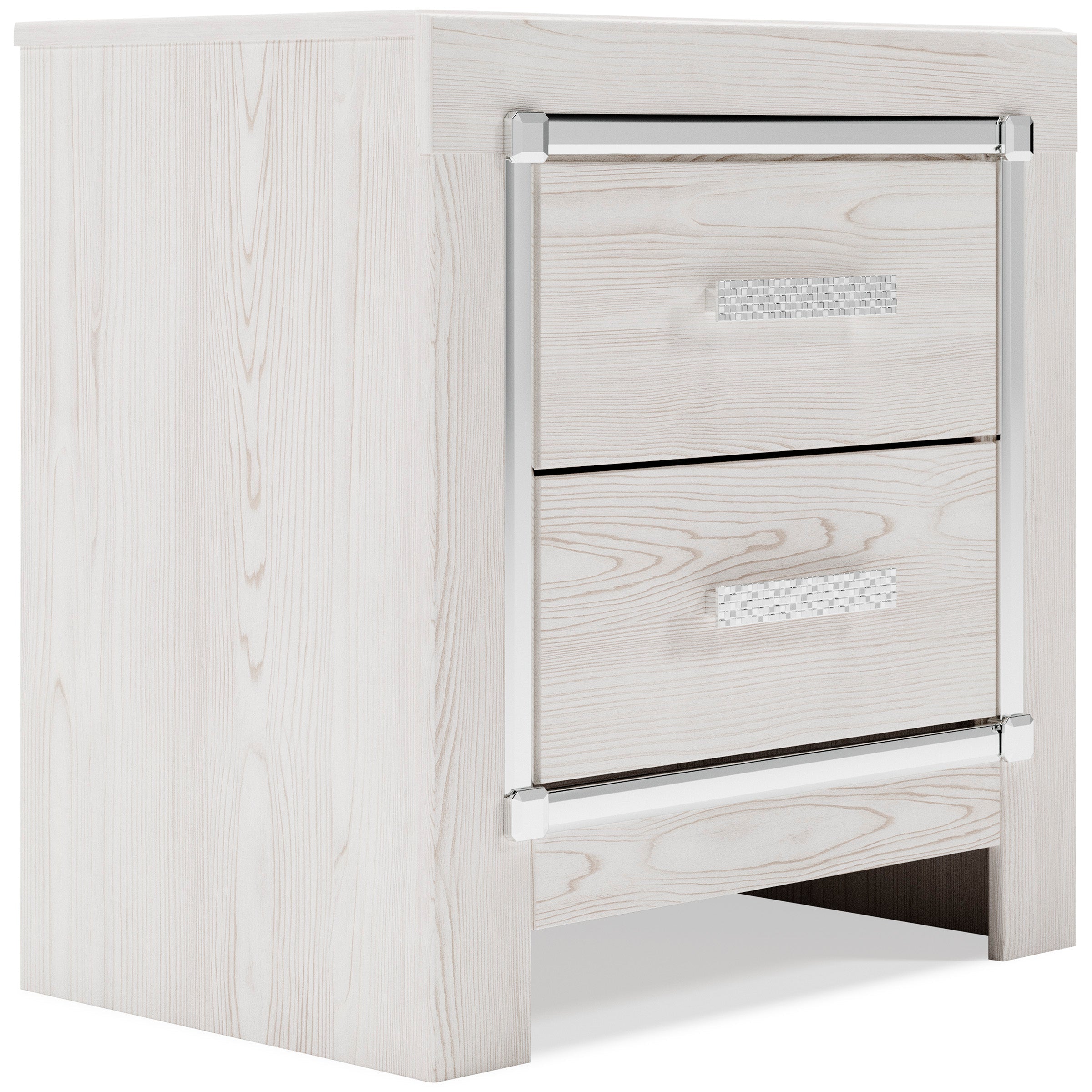 Altyra White LED Bookcase Upholstered Footboard Storage Platform Bedroom Set - SET | B2640-56S | B2640-69 | B2640-95 | B2640-31 | B2640-36 | B2640-92 | B2640-46 | B100-14 - Bien Home Furniture & Electronics