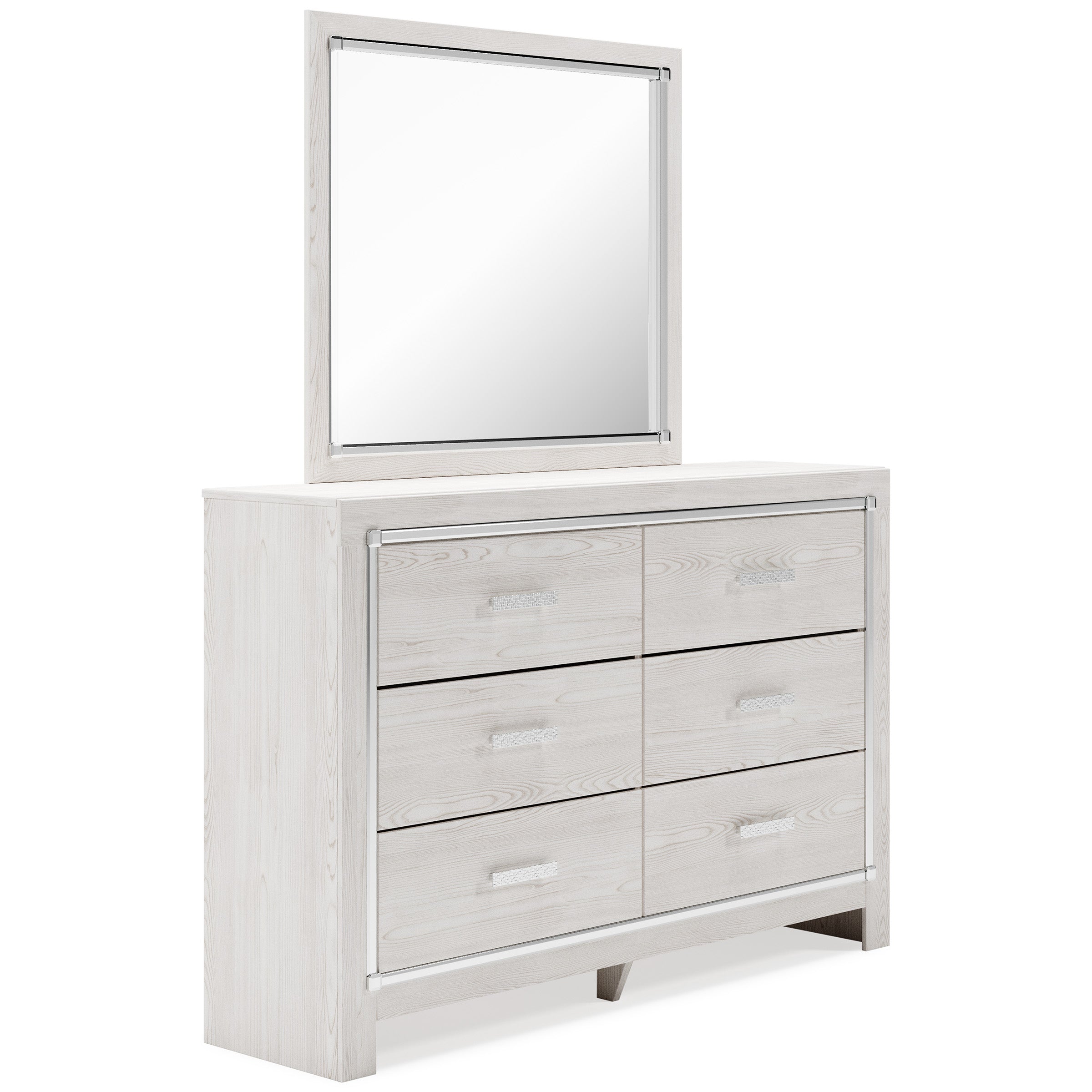 Altyra White LED Upholstered Panel Bedroom Set - SET | B2640-54 | B2640-57 | B2640-96 | B2640-31 | B2640-36 - Bien Home Furniture & Electronics