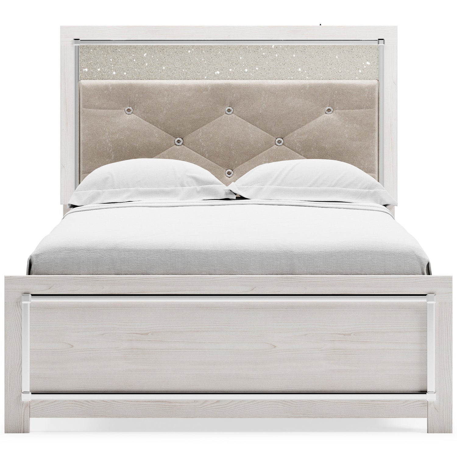 Altyra White LED Upholstered Panel Youth Bedroom Set - SET | B2640-52 | B2640-53 | B2640-83 | B2640-31 | B2640-36 - Bien Home Furniture & Electronics