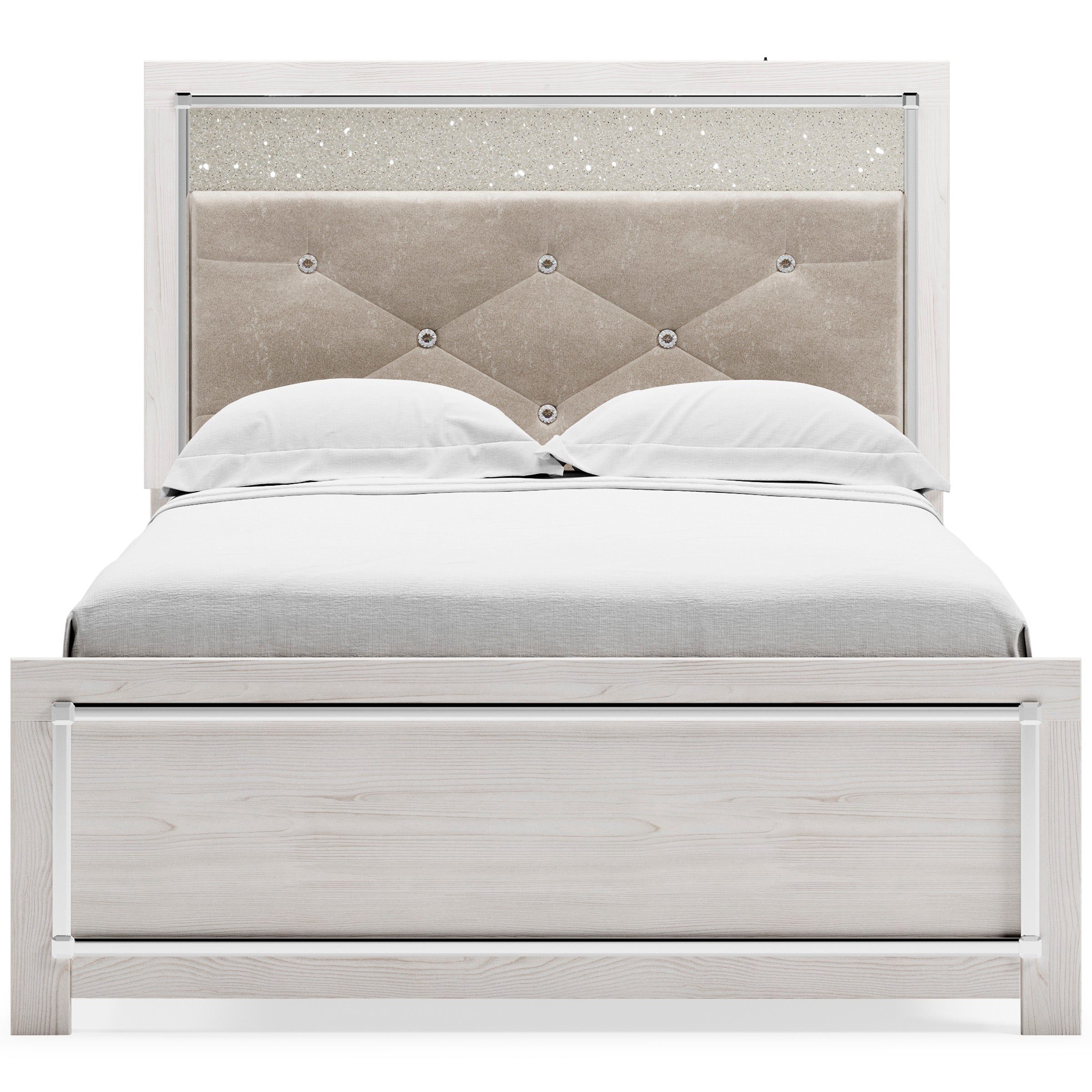 Altyra White LED Upholstered Panel Youth Bedroom Set - SET | B2640-52 | B2640-53 | B2640-83 | B2640-31 | B2640-36 - Bien Home Furniture & Electronics
