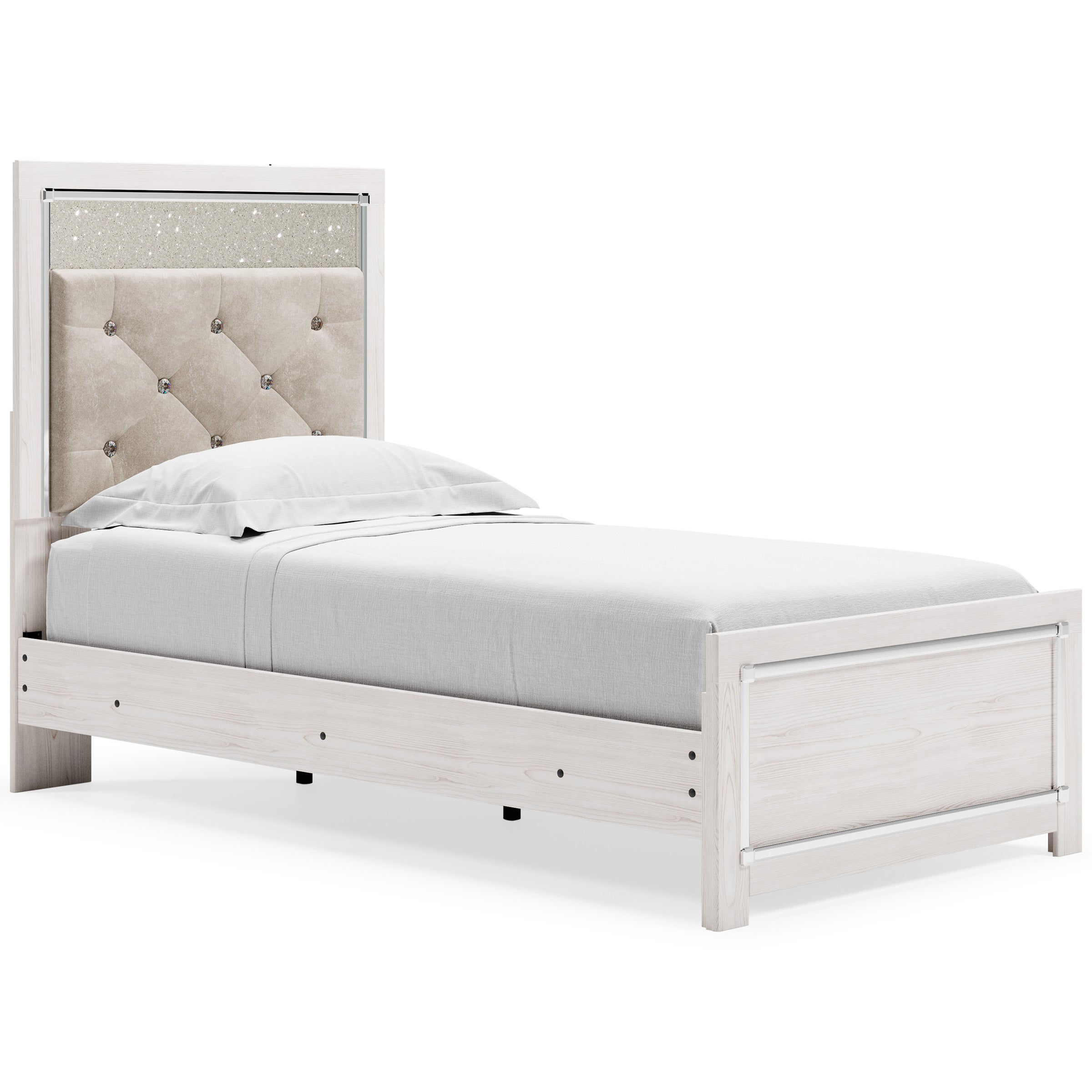 Altyra White LED Upholstered Panel Youth Bedroom Set - SET | B2640-52 | B2640-53 | B2640-83 | B2640-31 | B2640-36 - Bien Home Furniture & Electronics