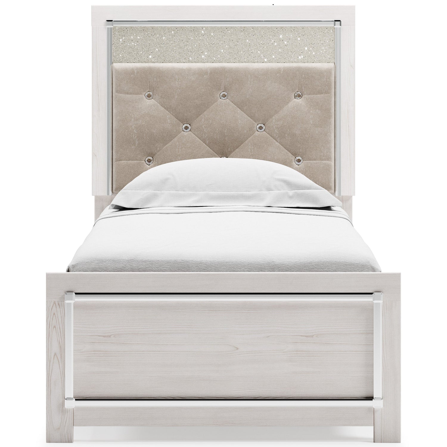 Altyra White LED Upholstered Panel Youth Bedroom Set - SET | B2640-52 | B2640-53 | B2640-83 | B2640-31 | B2640-36 - Bien Home Furniture & Electronics