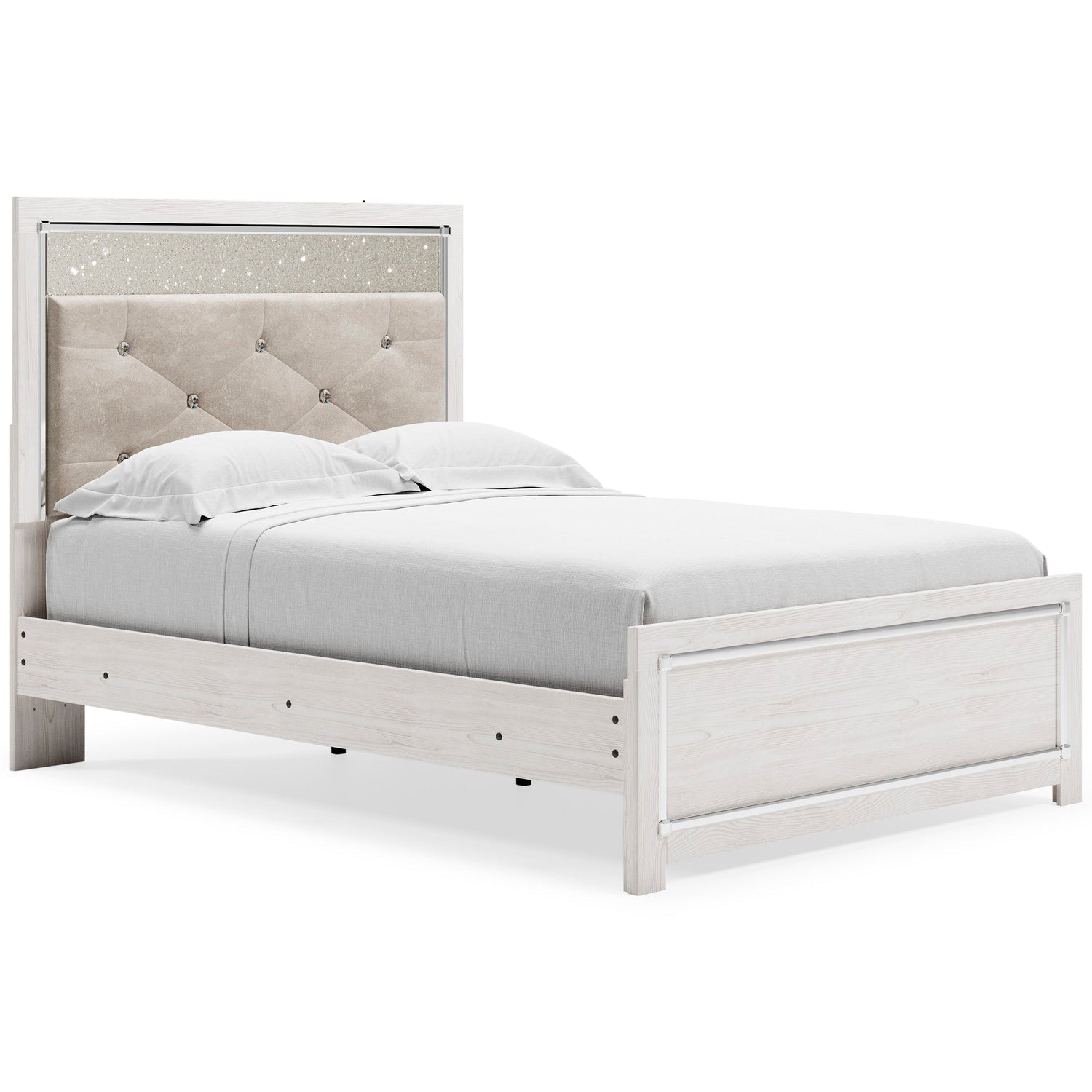 Altyra White LED Upholstered Panel Youth Bedroom Set - SET | B2640-52 | B2640-53 | B2640-83 | B2640-31 | B2640-36 - Bien Home Furniture & Electronics