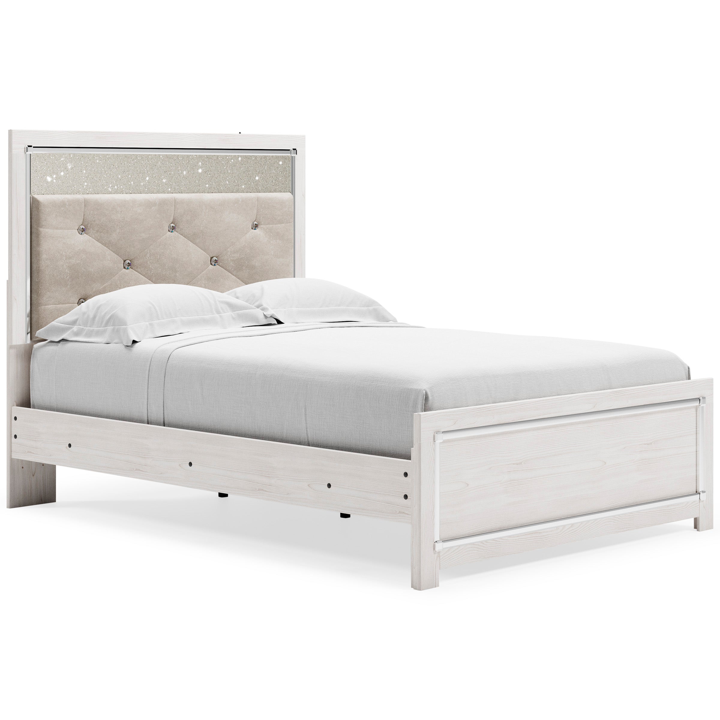 Altyra White LED Upholstered Panel Youth Bedroom Set - SET | B2640-52 | B2640-53 | B2640-83 | B2640-31 | B2640-36 - Bien Home Furniture & Electronics