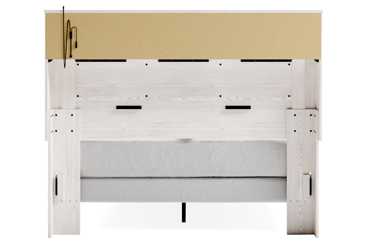 Altyra White Queen Panel Bookcase Bed - SET | B2640-54 | B2640-65 | B2640-96 - Bien Home Furniture &amp; Electronics
