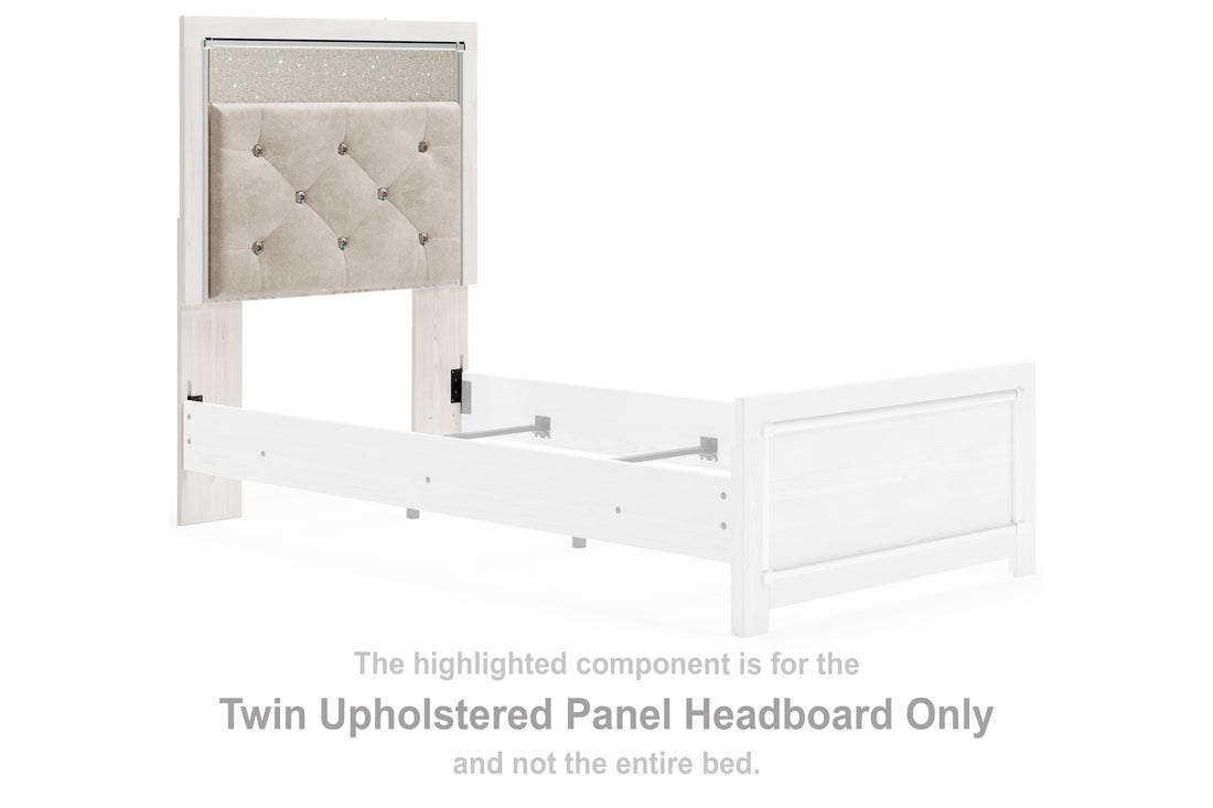 Altyra White Twin Upholstered Panel Headboard - B2640-53 - Bien Home Furniture & Electronics