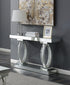 Amalia Rectangular Sofa Table with Shelf Clear Mirror - 722519 - Bien Home Furniture & Electronics