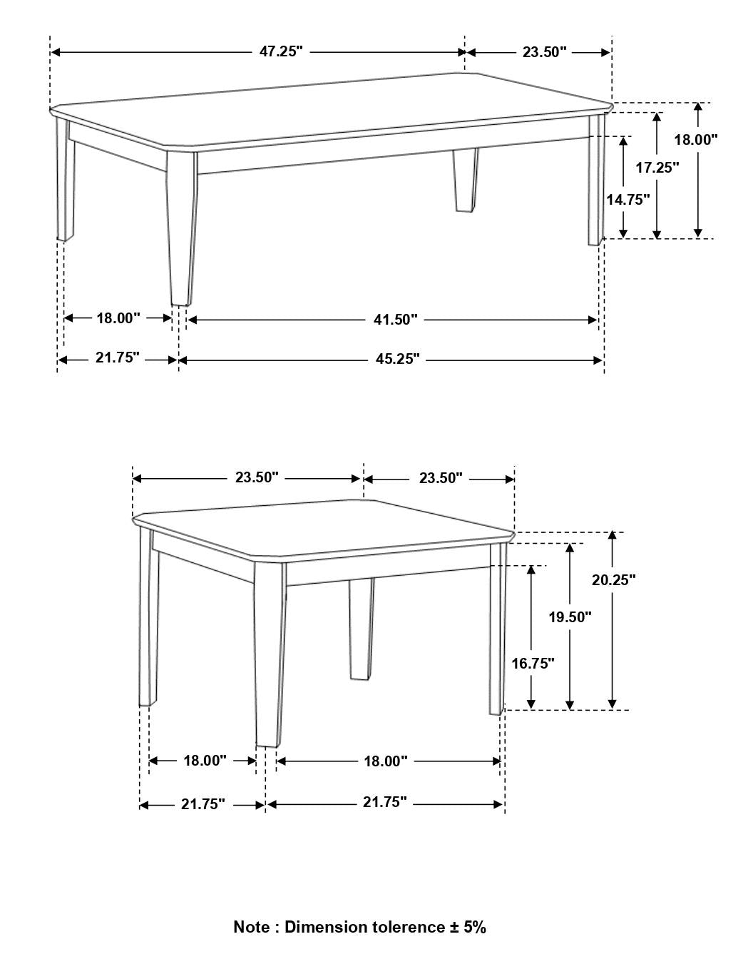 Amaro 3-Piece Occasional Set Dark Brown - 736184 - Bien Home Furniture & Electronics