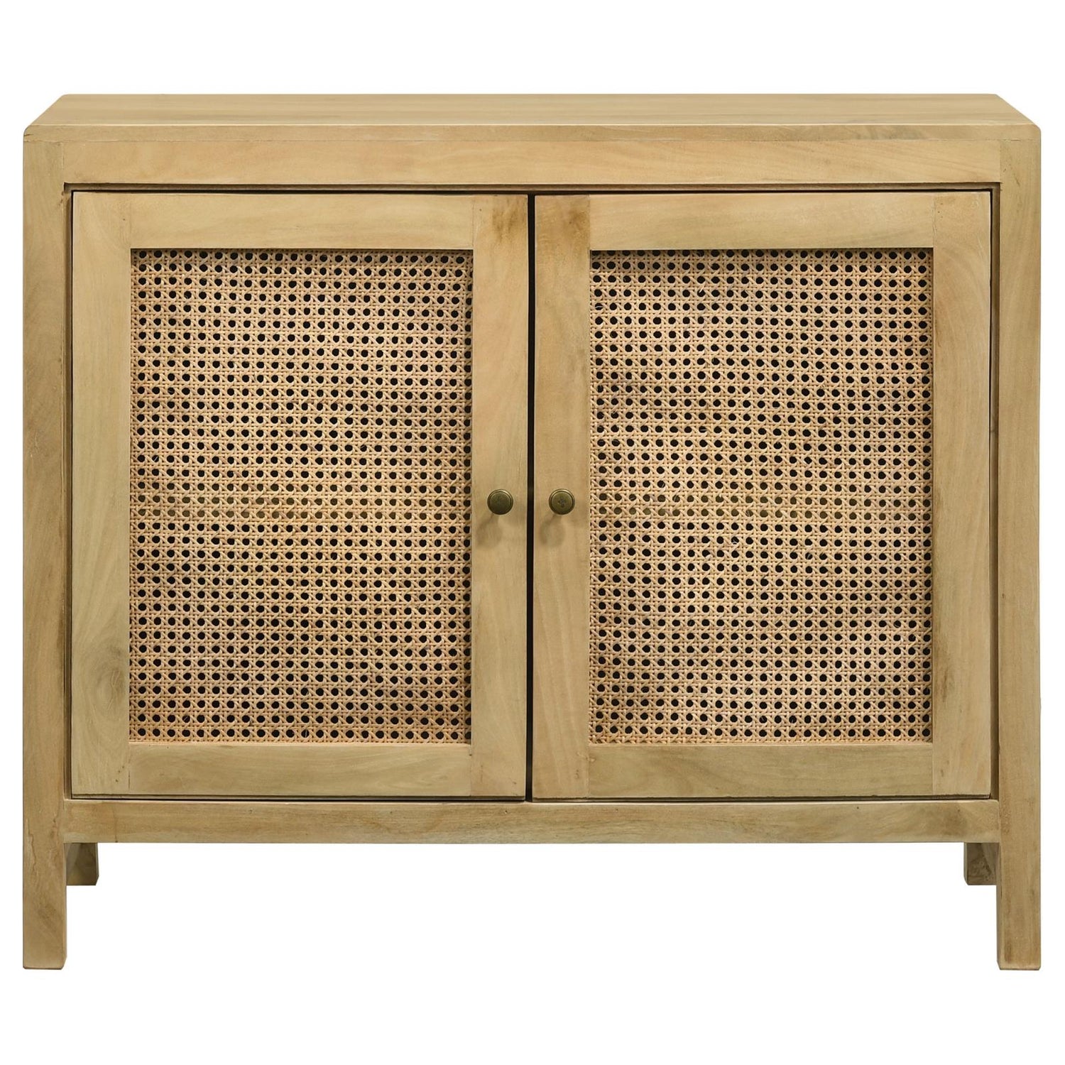 Amaryllis Natural Rectangular 2-Door Accent Cabinet - 953555 - Bien Home Furniture & Electronics