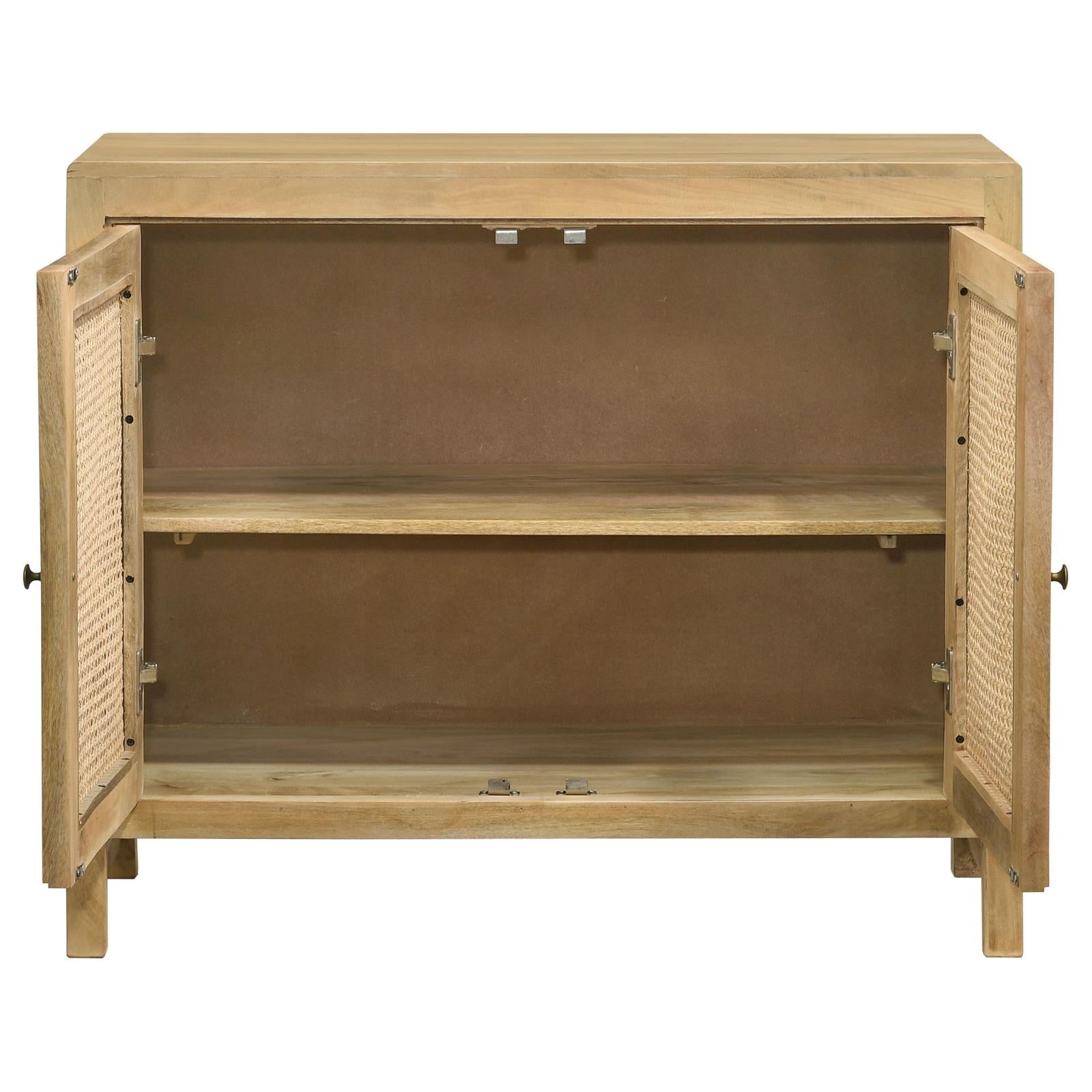 Amaryllis Natural Rectangular 2-Door Accent Cabinet - 953555 - Bien Home Furniture & Electronics