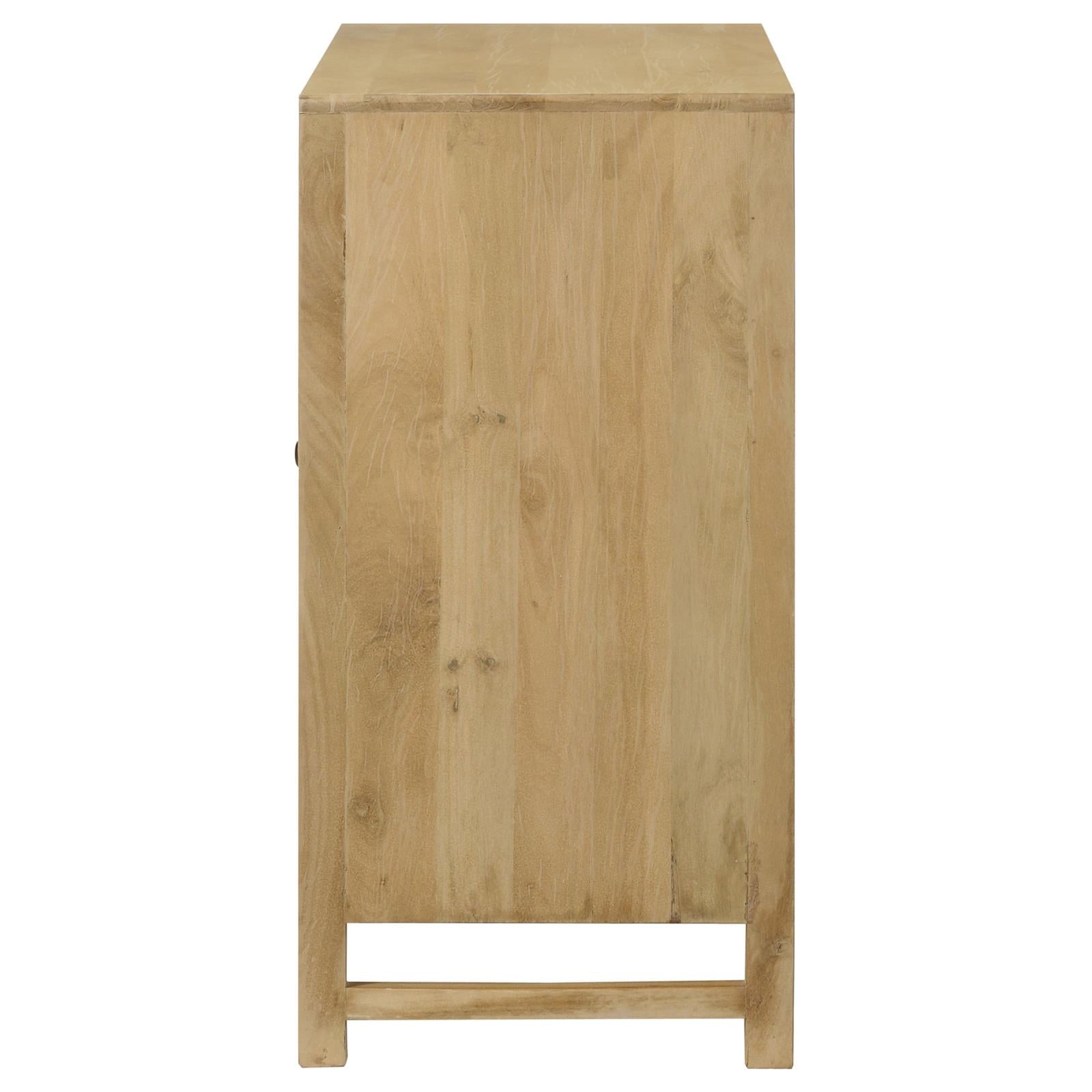 Amaryllis Natural Rectangular 2-Door Accent Cabinet - 953555 - Bien Home Furniture & Electronics