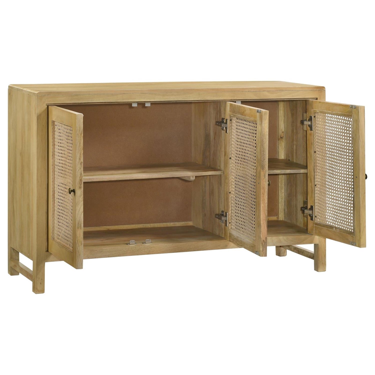 Amaryllis Natural Rectangular 3-Door Accent Cabinet - 953556 - Bien Home Furniture & Electronics