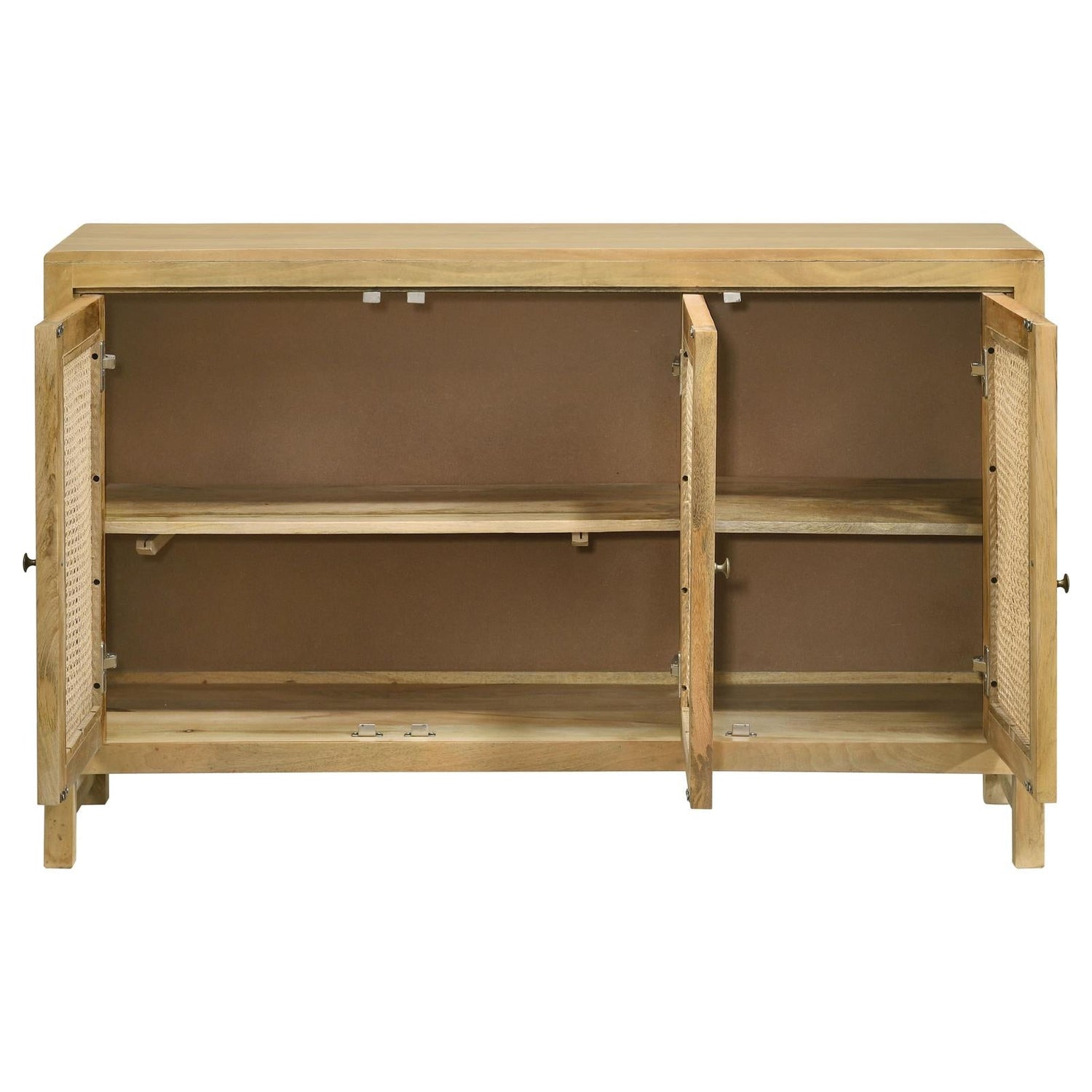Amaryllis Natural Rectangular 3-Door Accent Cabinet - 953556 - Bien Home Furniture & Electronics