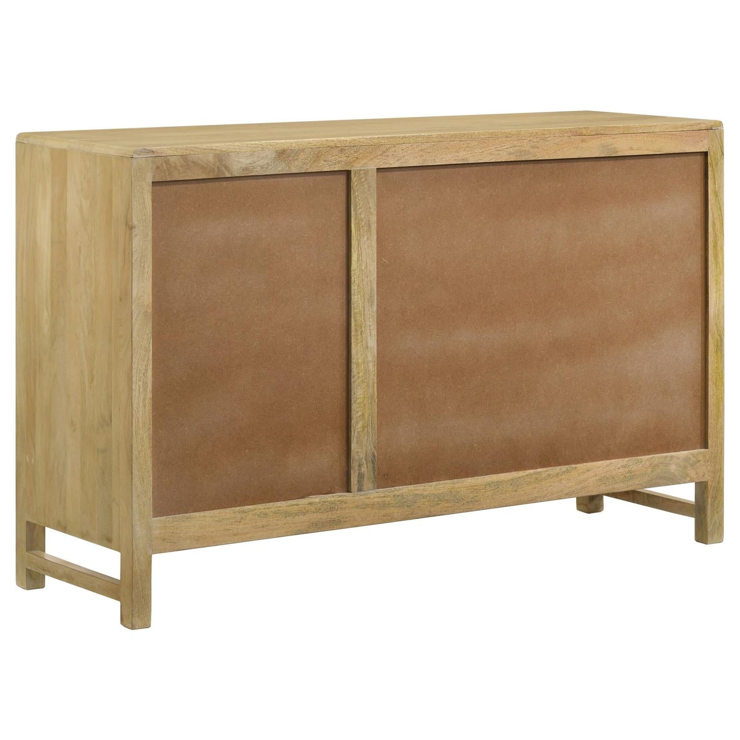 Amaryllis Natural Rectangular 3-Door Accent Cabinet - 953556 - Bien Home Furniture & Electronics