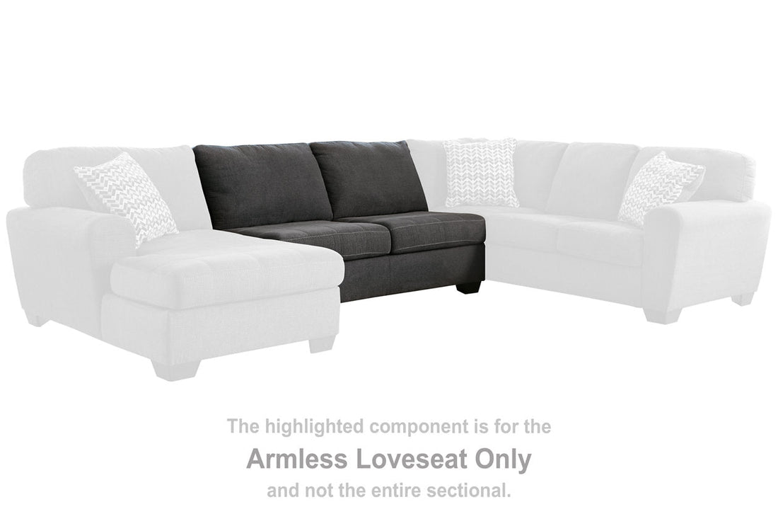 Ambee Slate Armless Loveseat - 2862034 - Bien Home Furniture & Electronics