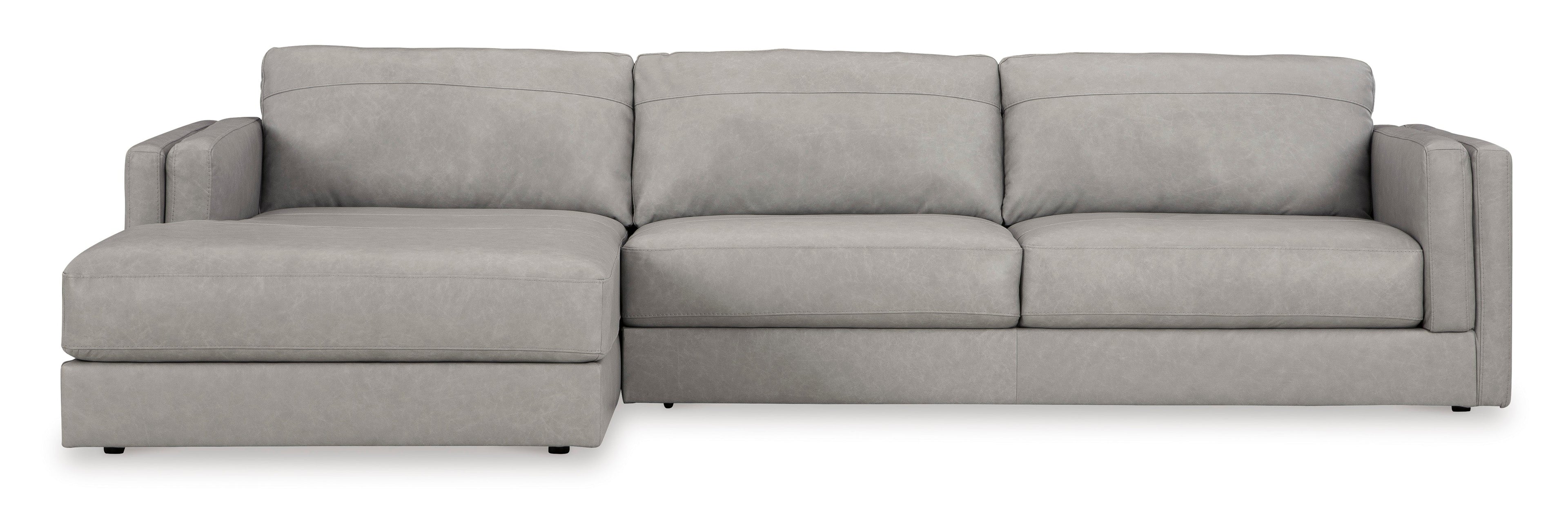 Amiata Glacier Leather 2-Piece LAF Sectional - SET | 5740416 | 5740467 - Bien Home Furniture & Electronics
