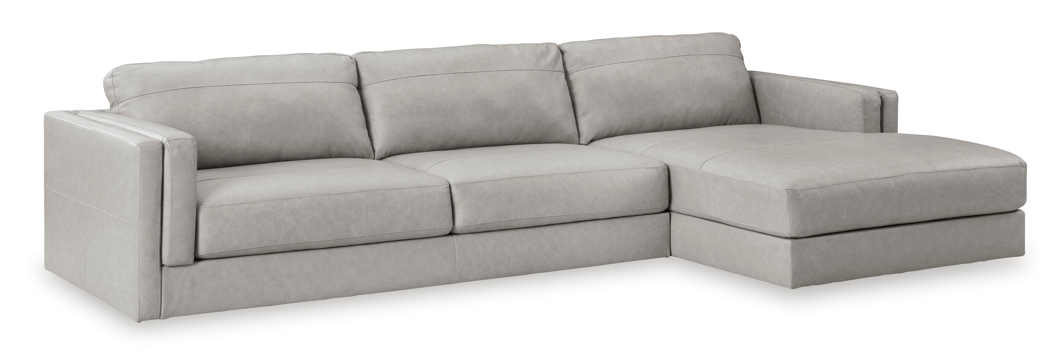 Amiata Glacier Leather 2-Piece RAF Sectional - SET | 5740417 | 5740466 - Bien Home Furniture & Electronics