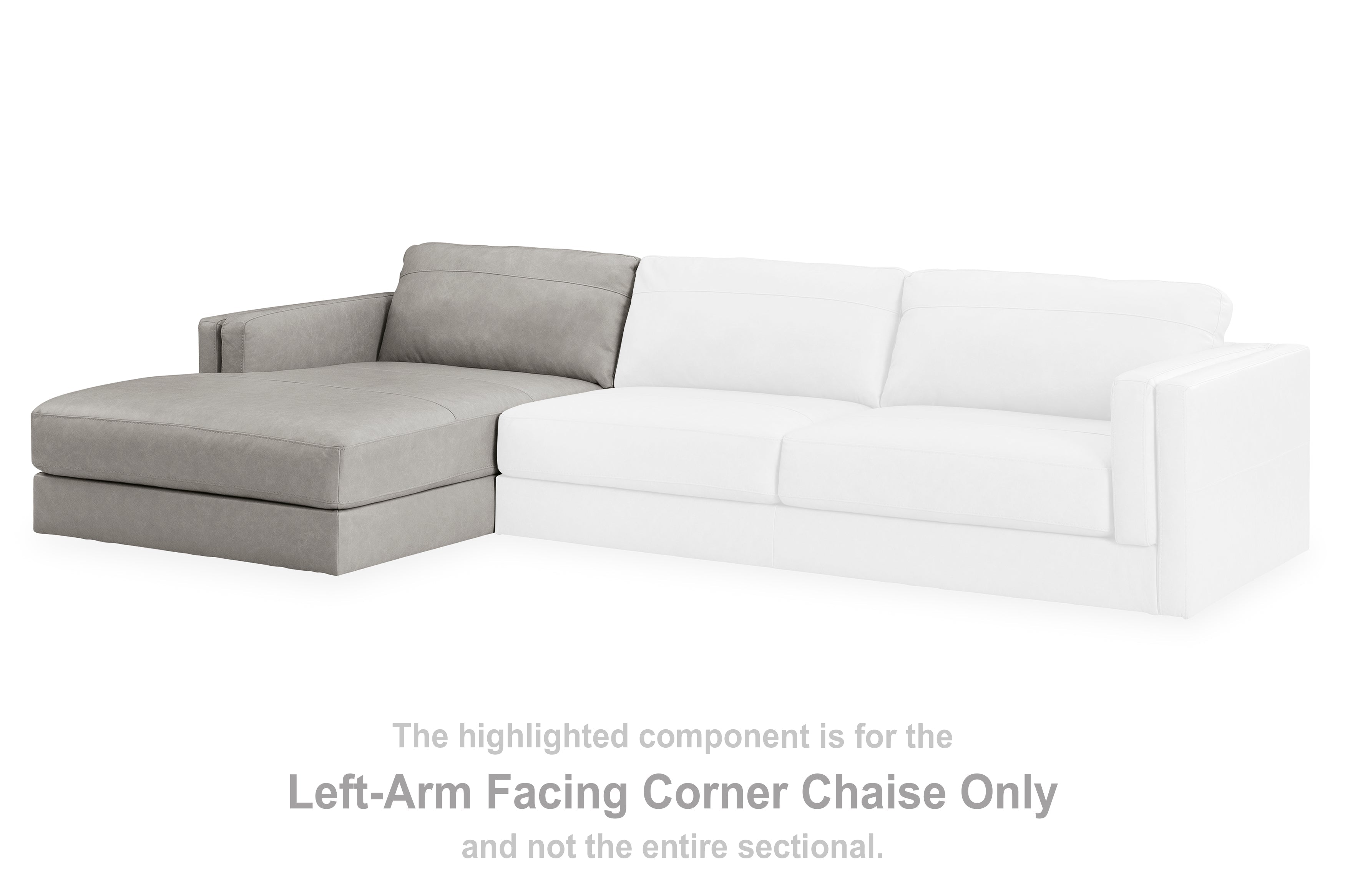 Amiata Glacier Left-Arm Facing Corner Chaise - 5740416 - Bien Home Furniture & Electronics