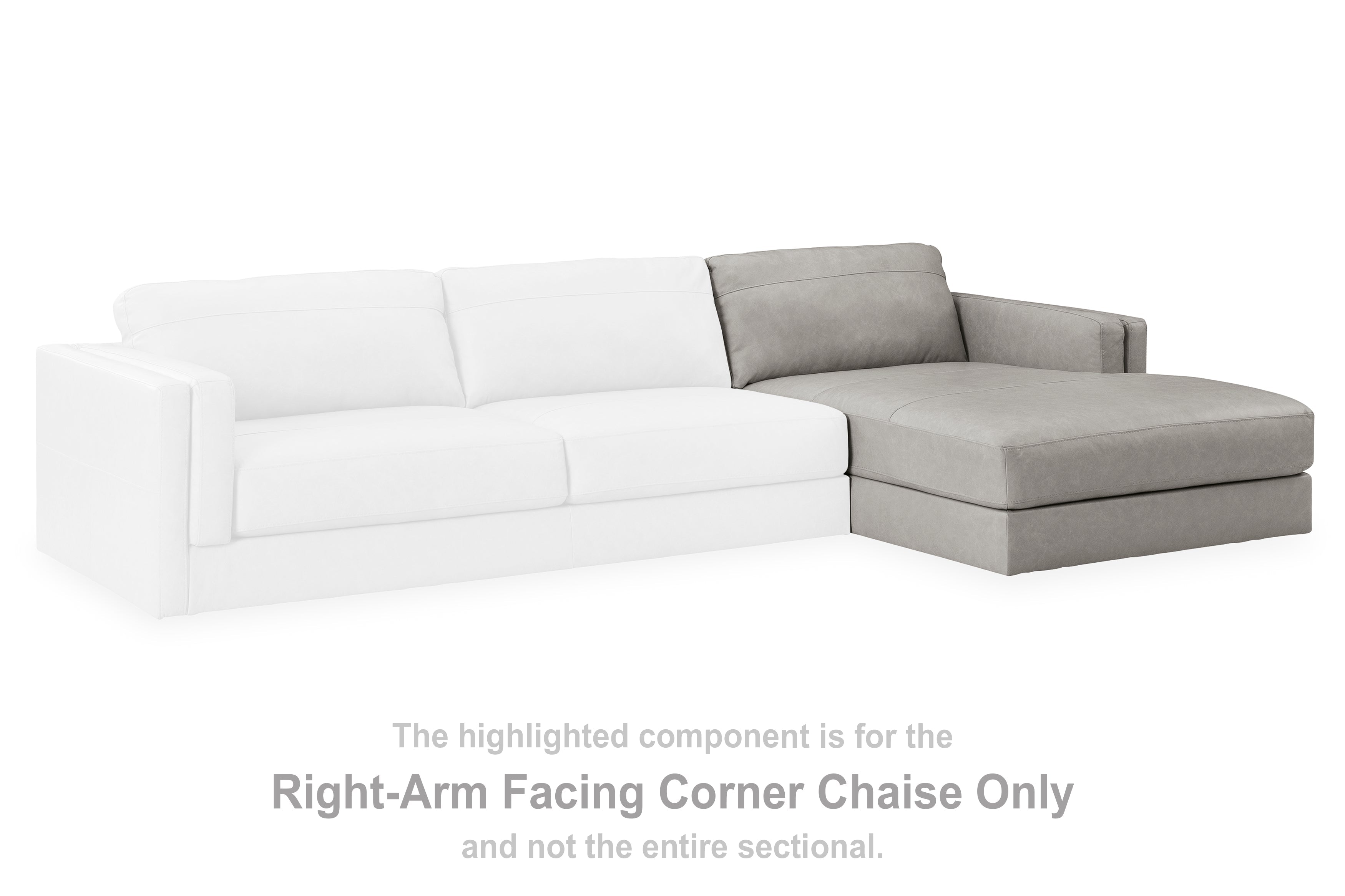 Amiata Glacier Right-Arm Facing Corner Chaise - 5740417 - Bien Home Furniture & Electronics
