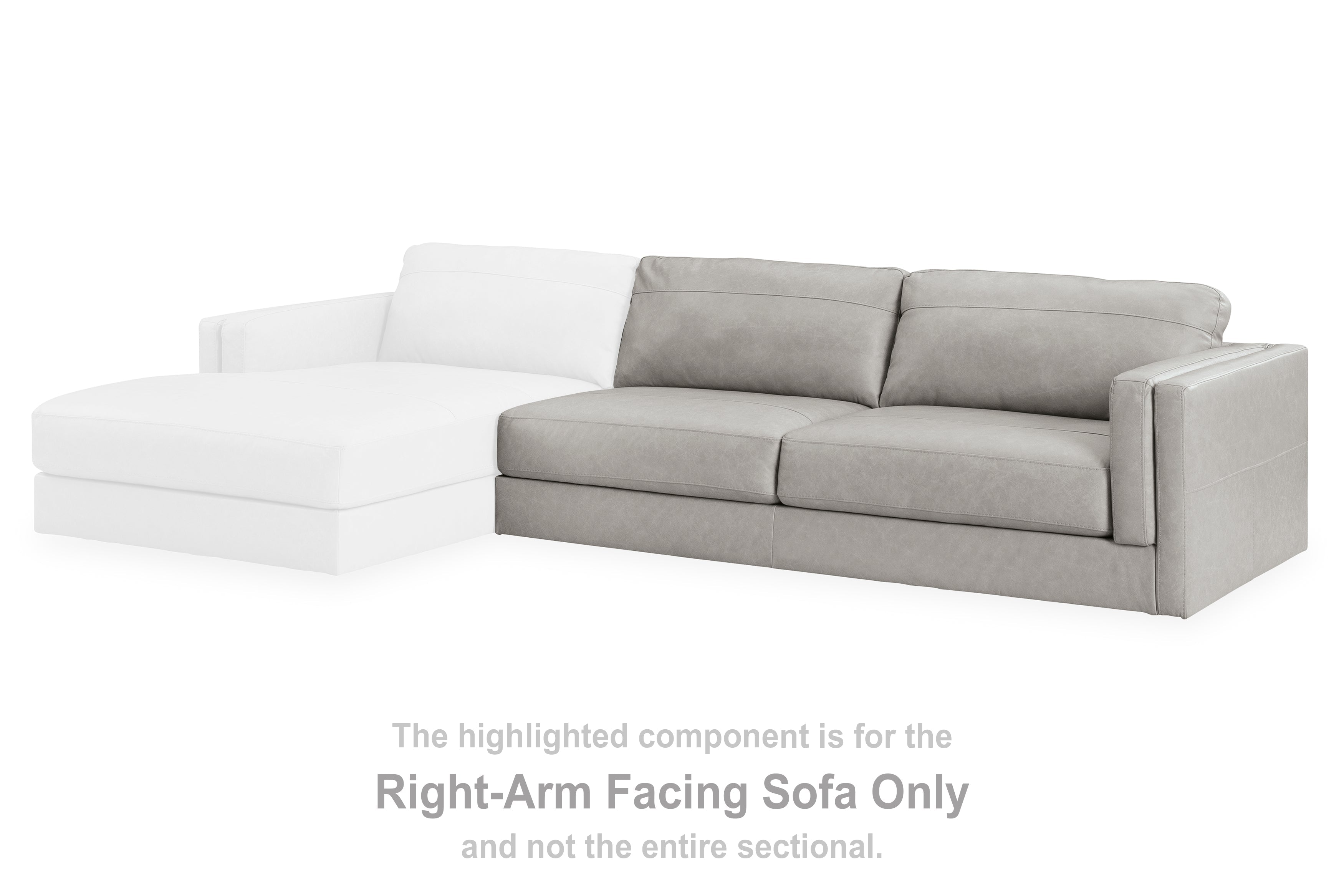 Amiata Glacier Right-Arm Facing Sofa - 5740467 - Bien Home Furniture & Electronics