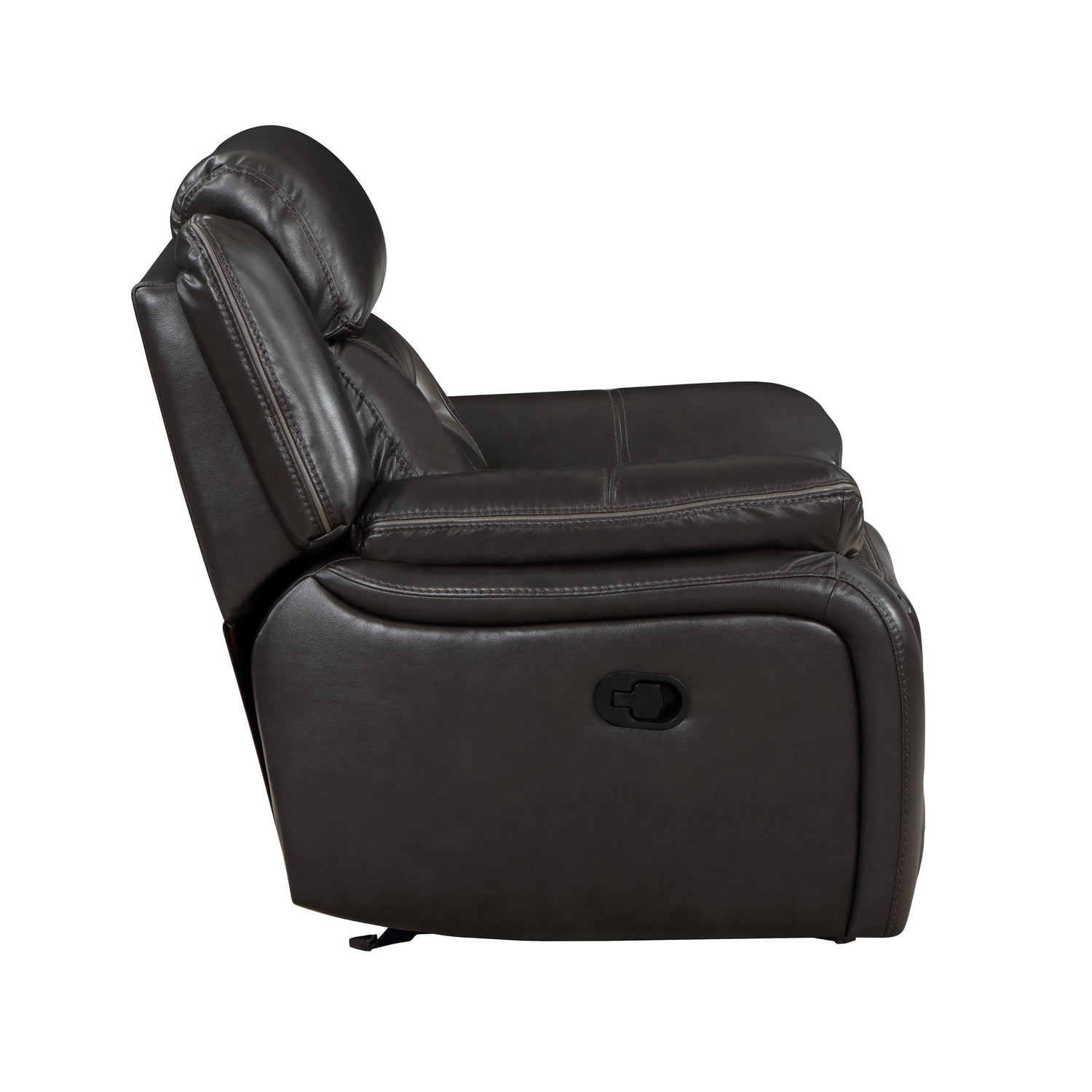 Amite Dark Gray Glider Reclining Chair - 8229NDG-1 - Bien Home Furniture & Electronics