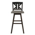 Amsonia Black Swivel Pub Counter Height Chairs, Set of 2 - 5602-29BKS1 - Bien Home Furniture & Electronics